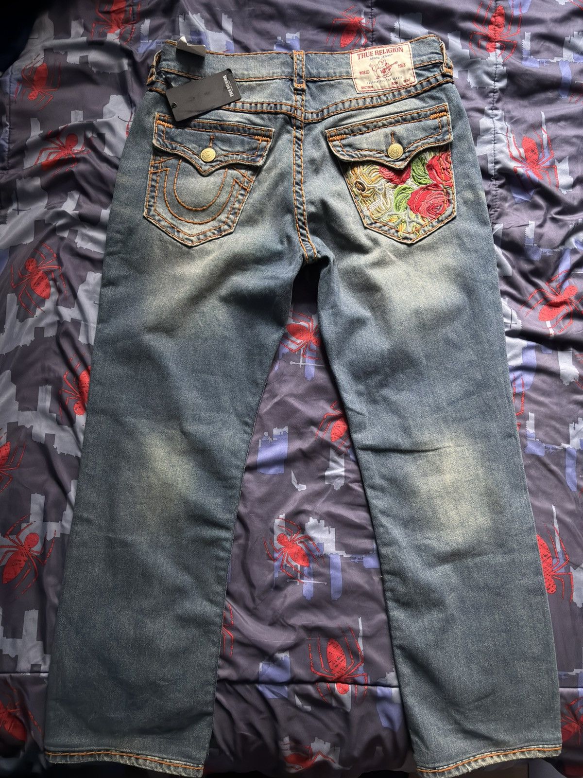 True Religion True Religion Ricky Super Flap Embro Bk Pkt Size US 33 - 8 Thumbnail