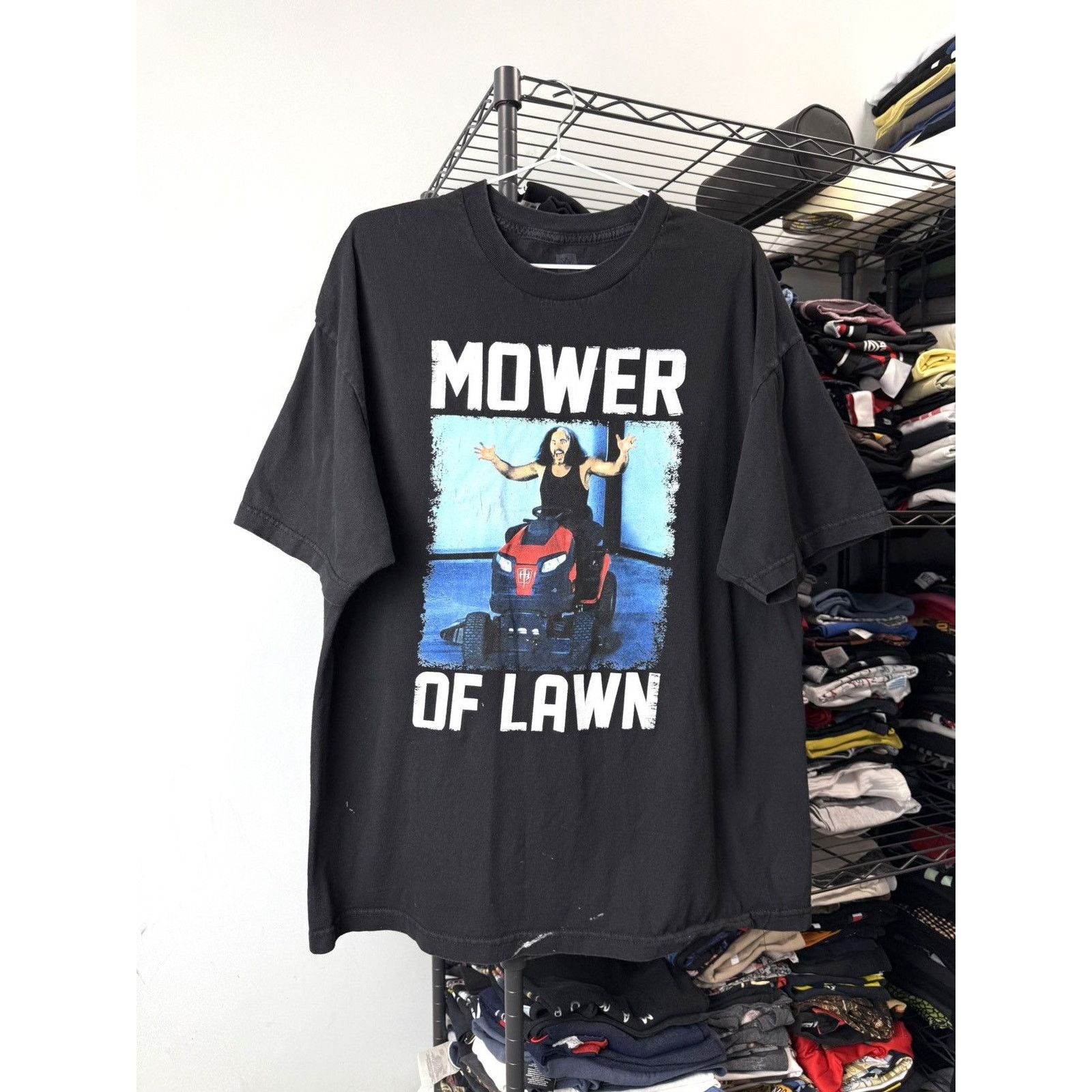 WWE Vintage WWE Matt Hardy Mower Of Lawn T Shirt Wrestling Size US XL / EU 56 / 4 - 1 Thumbnail