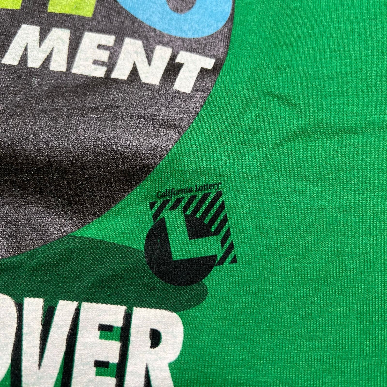 Fruit Of The Loom Vintage 90s green t-shirt Keno tournament casino Sz L USA Size US L / EU 52-54 / 3 - 3 Thumbnail
