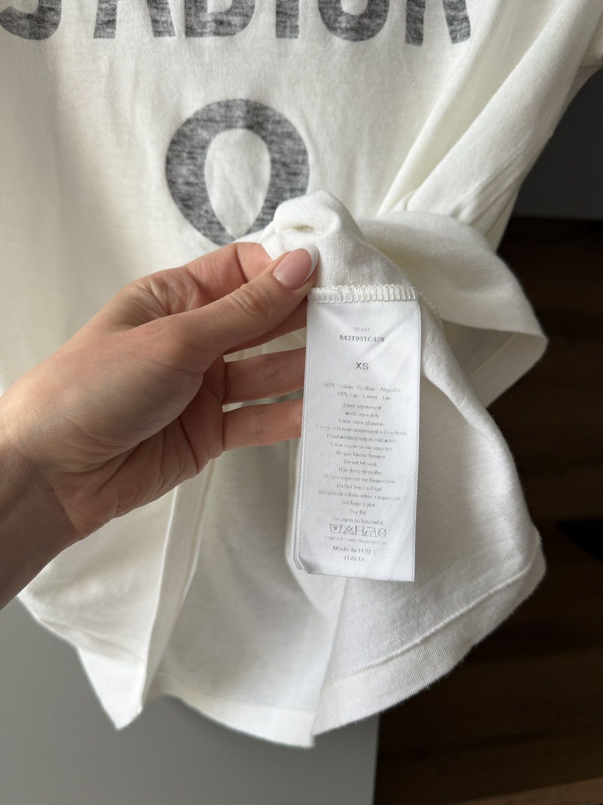 Dior Christian Dior J’Adior 8 Logo Print T-Shirt Size XS / US 0-2 / IT 36-38 - 5 Thumbnail
