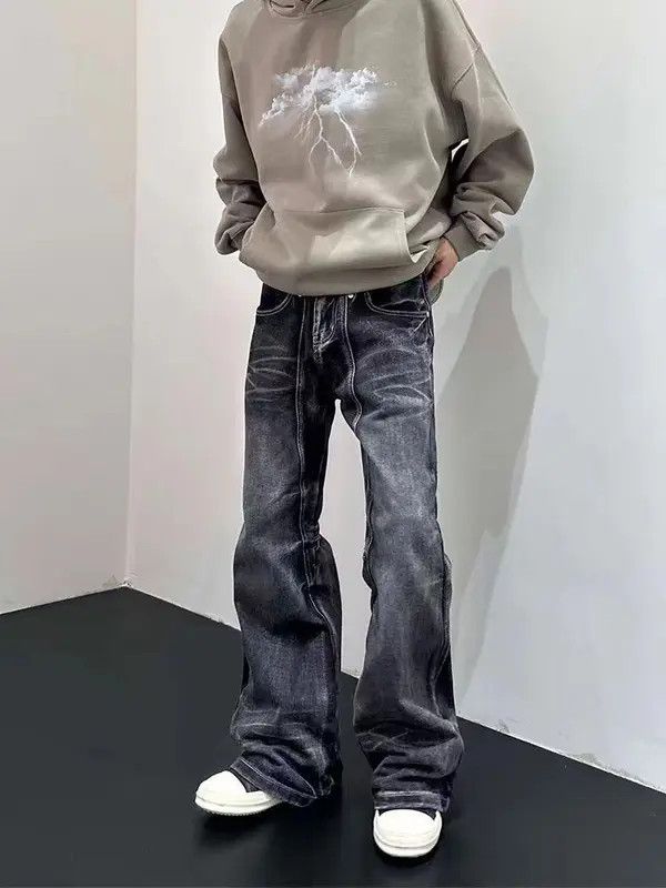 VIBE Washed Flared Denim Jeans Size US 28 / EU 44 - 6 Thumbnail