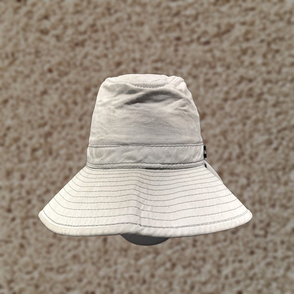 Vintage Sea World Mens Boonie Hat Wide Brim Beige Outdoor Summer Casual Travel Twill 7 1/4 M Hat Size ONE SIZE - 1 Thumbnail