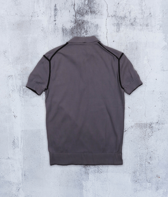 Armani Exchange Armani Exchange Short Sleeve Knitted Polo Shirt Grey Size S Size US S / EU 44-46 / 1 - 2 Thumbnail