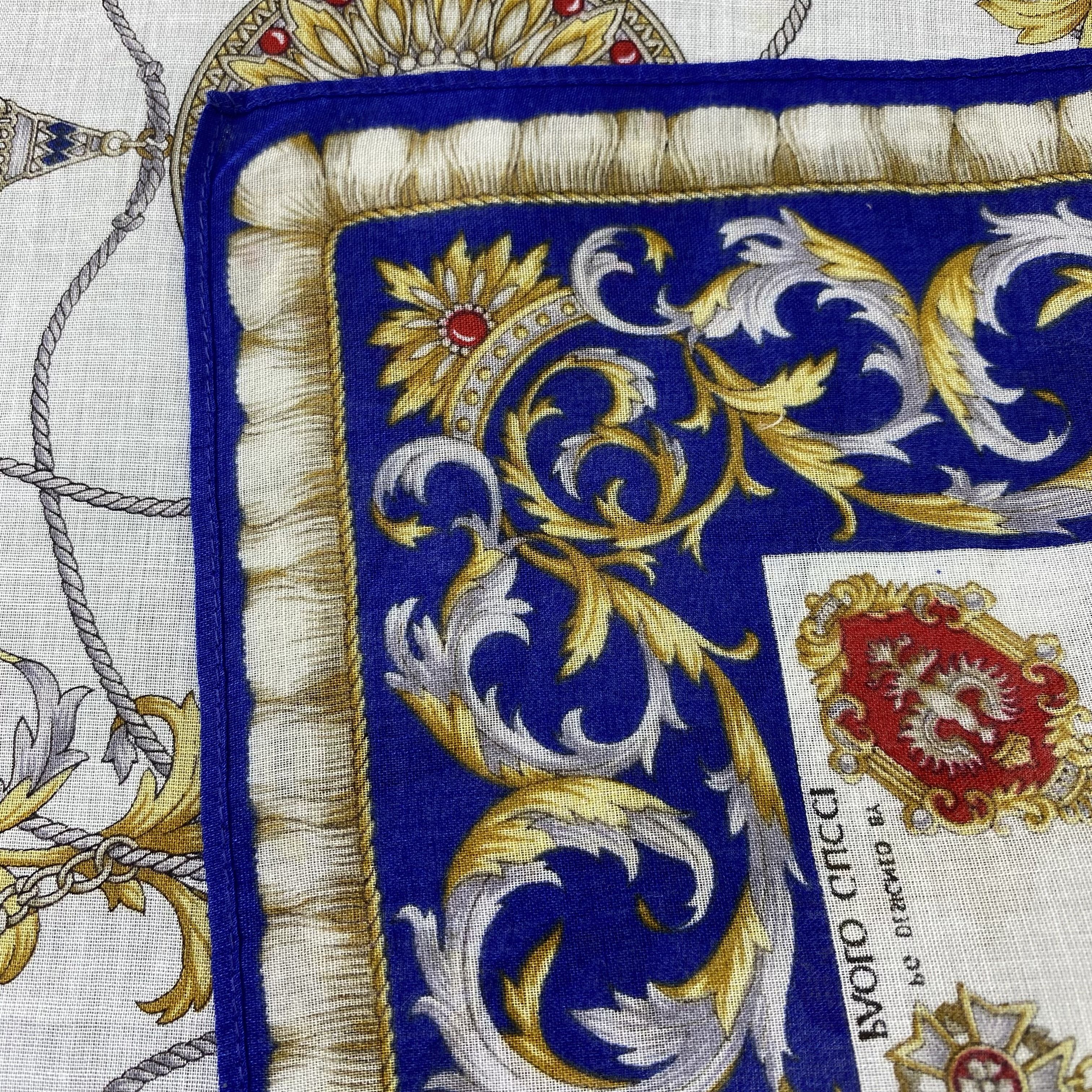 Paolo Gucci × Vintage Paolo Gucci Handkerchief / Bandana / Neckerchief-B1379 Size ONE SIZE - 7 Thumbnail