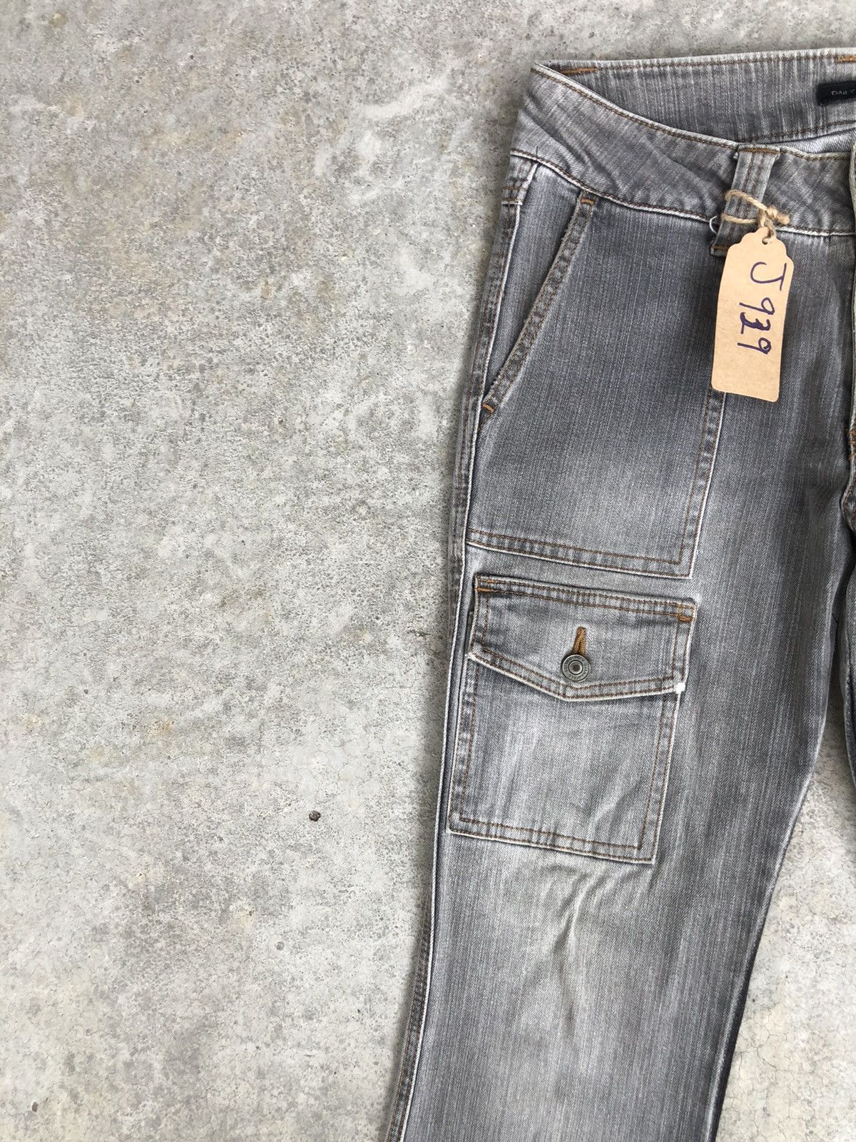 If Six Was Nine Japanese Daily Topics Flared Jeans Cargo Pants Size US 29 - 4 Thumbnail