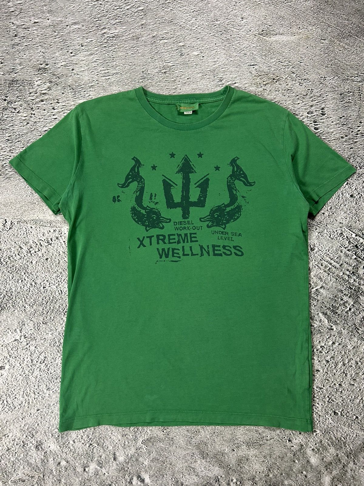 Diesel Diesel t-shirt Y2K green Size US M / EU 48-50 / 2 - 1 Thumbnail