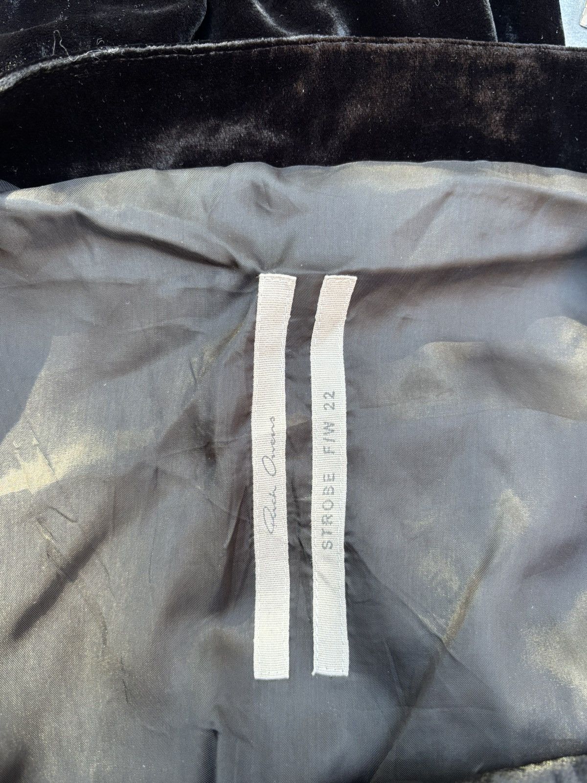 Rick Owens Rick Owens SS22 Strobe Velour Bolan Bootcut Pants Size US 32 / EU 48 - 12 Thumbnail