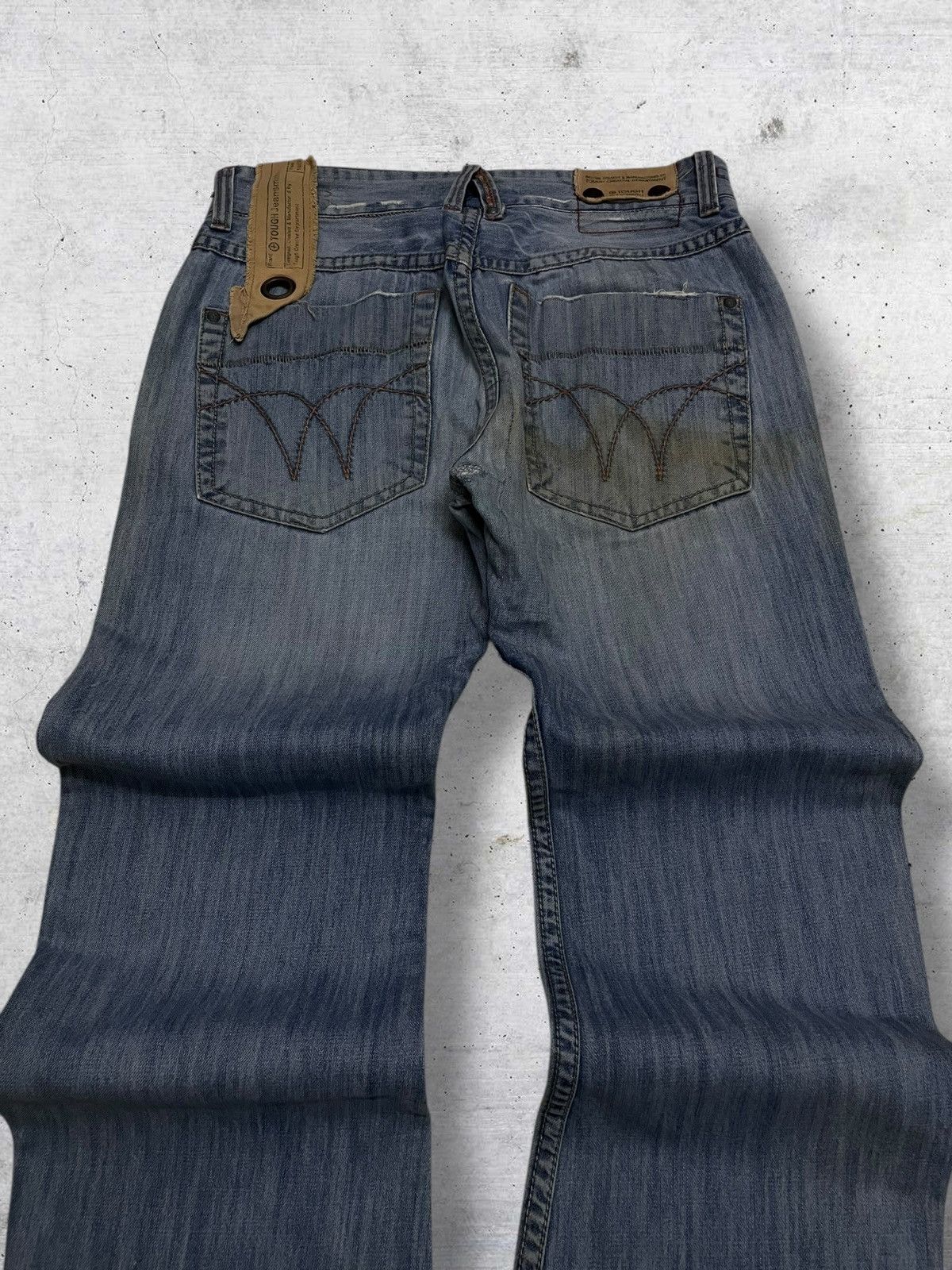 Japanese Brand VINTAGE TOUGH OG JAPAN CRAFTED RARE FIND SERIAL KILLER DENIM Size US 34 / EU 50 - 12 Thumbnail