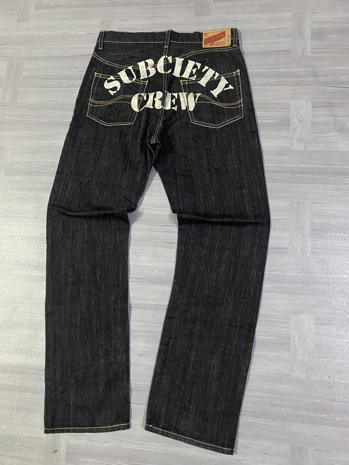 Japanese Brand Black Subciety Straight Denim Jeans Size US 32 / EU 48 - 2 Thumbnail