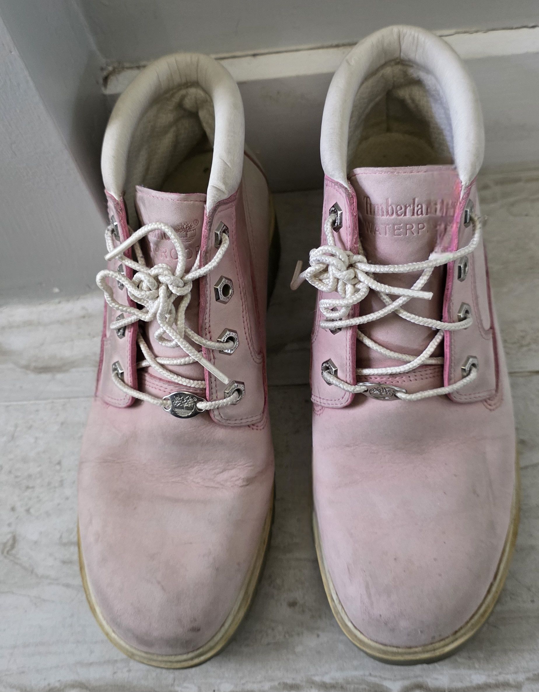 Timberland Timberland Women's Light Pink Ankle Boots Size 8.5 M Size US 8.5 / IT 38.5 - 1 Thumbnail