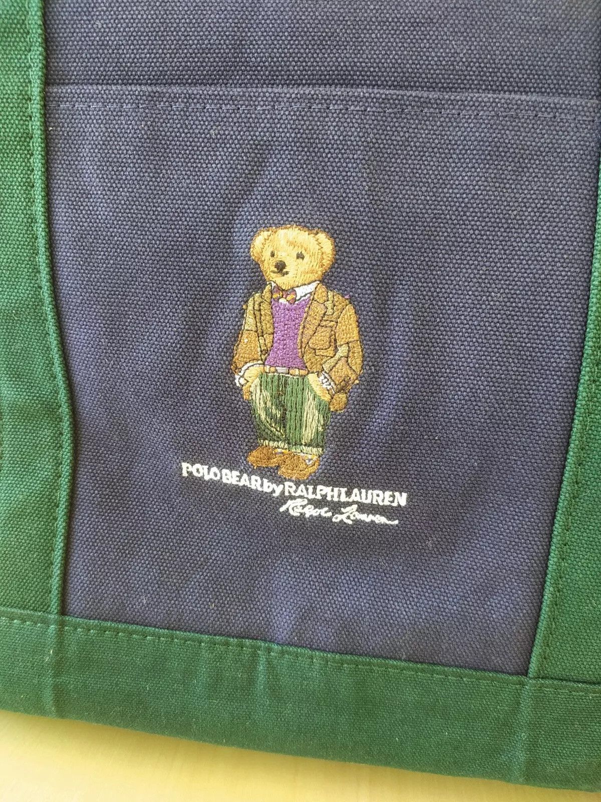 Polo Ralph Lauren Polo Ralph Lauren Polo Bear Canvas Tote Bag FTP 3101 Size ONE SIZE - 2 Thumbnail