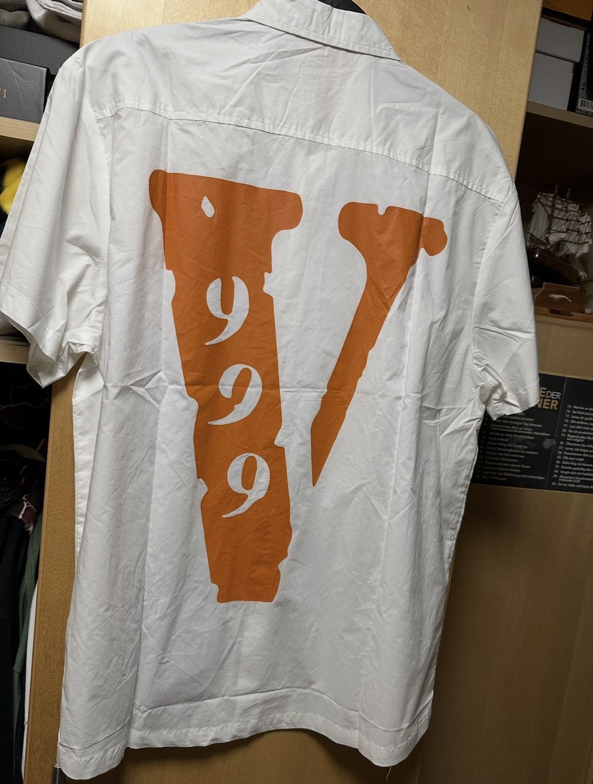 999 Club × Vlone VLONE x Juice WRLD Button-Up T-Shirt White XL 2020 New Size US XL / EU 56 / 4 - 2 Thumbnail