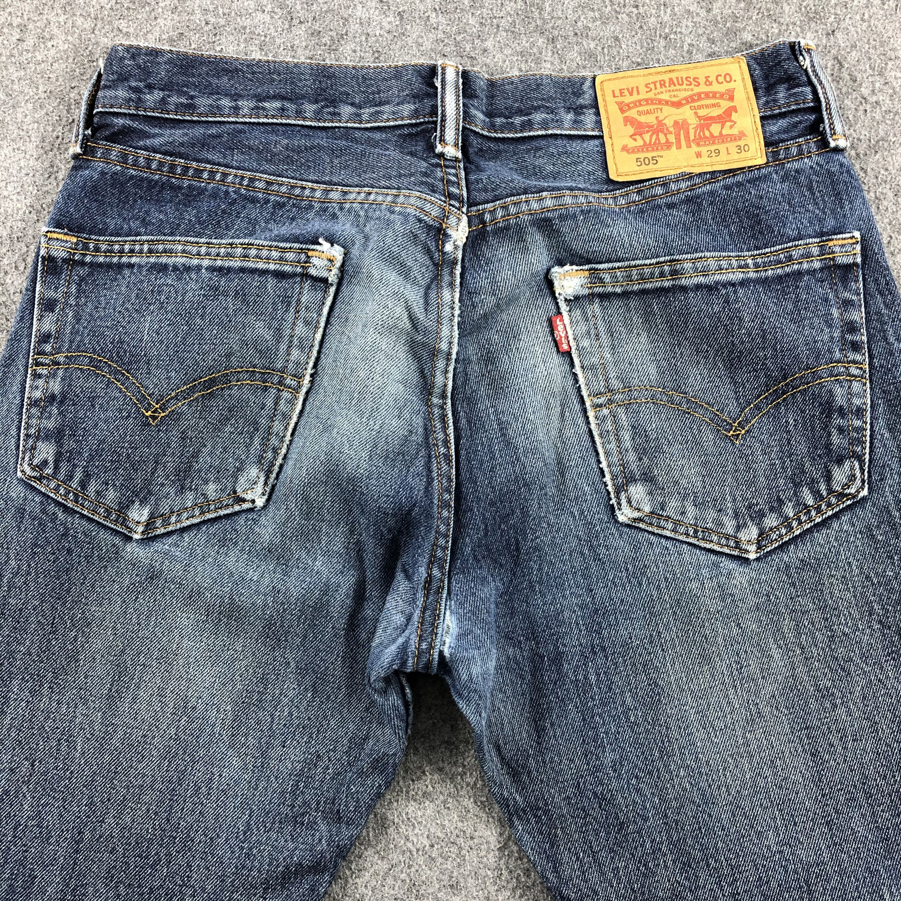 Levi's Vintage Blue Wash Levis 505 Jeans-J1541 Size US 30 / EU 46 - 4 Thumbnail