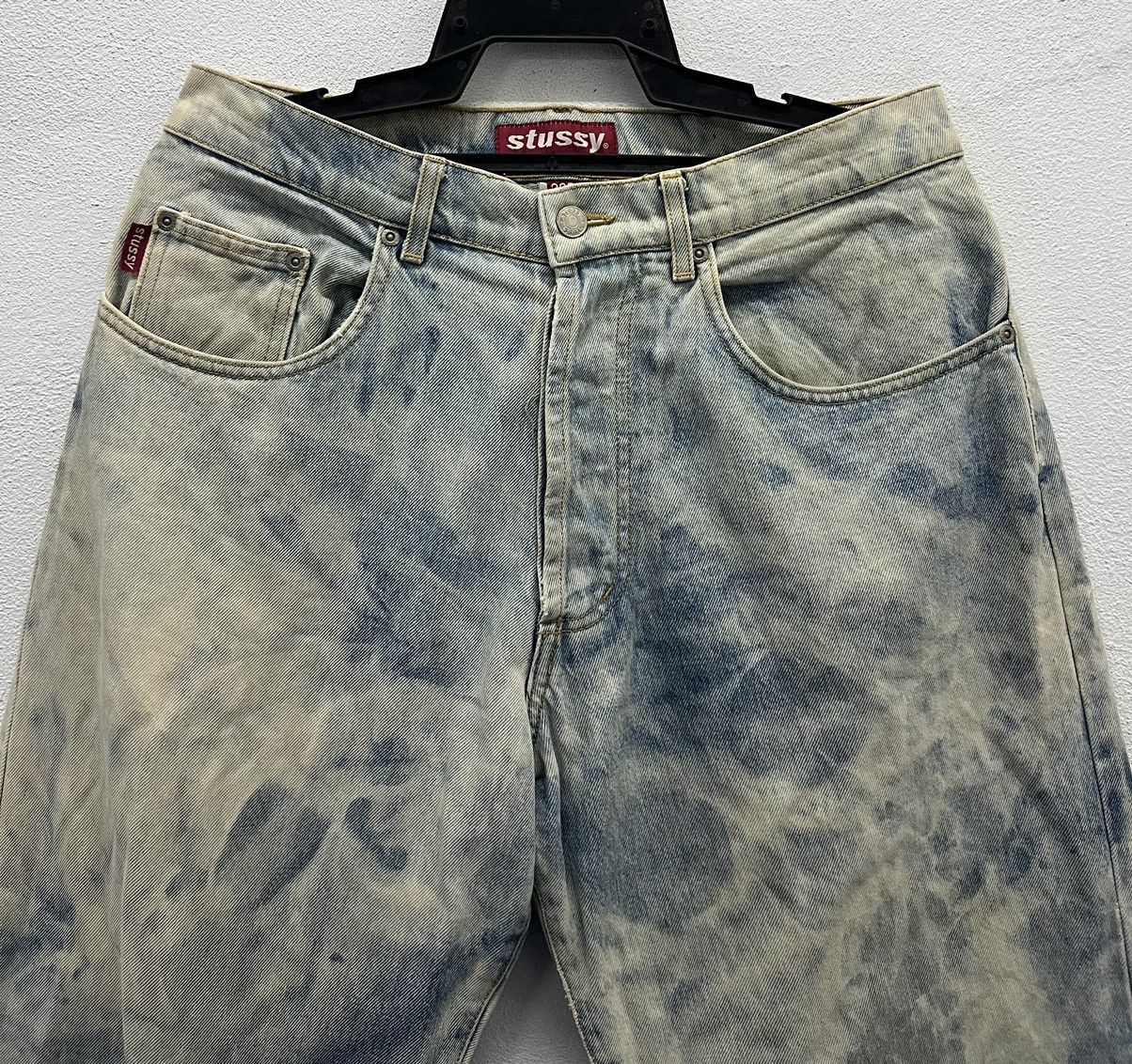 Stussy VINTAGE STUSSY MADE IN USA DENIM PANTS Size US 33 - 3 Thumbnail