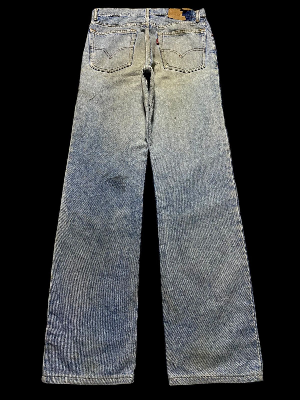 Levi's Vintage Clothing Vintage Levis 505 Blue Fade Wash Distressed Loose Jeans Size US 29 - 2 Thumbnail