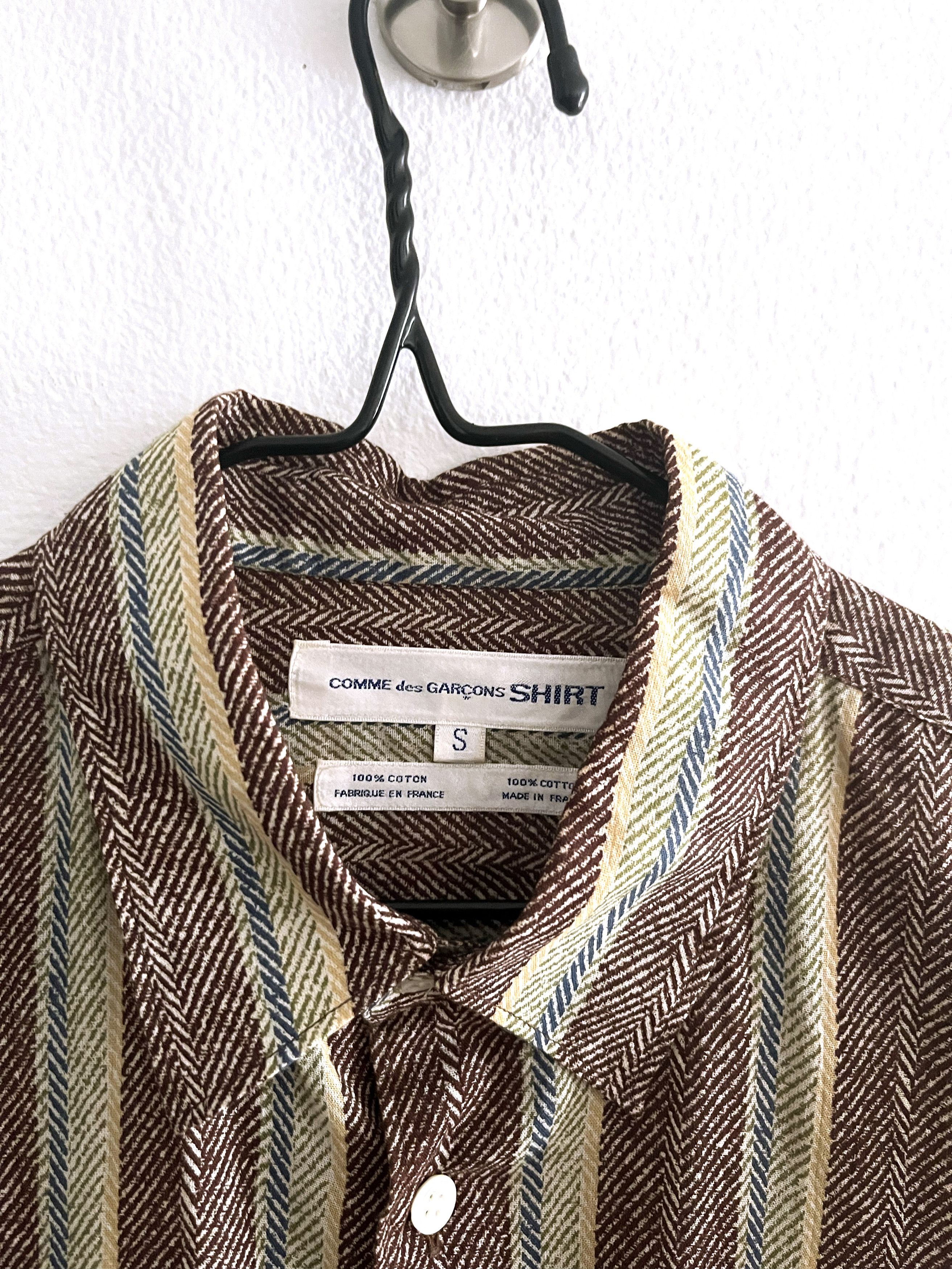 Comme des Garcons SHIRT striped cotton button up shirt Size US S / EU 44-46 / 1 - 4 Thumbnail