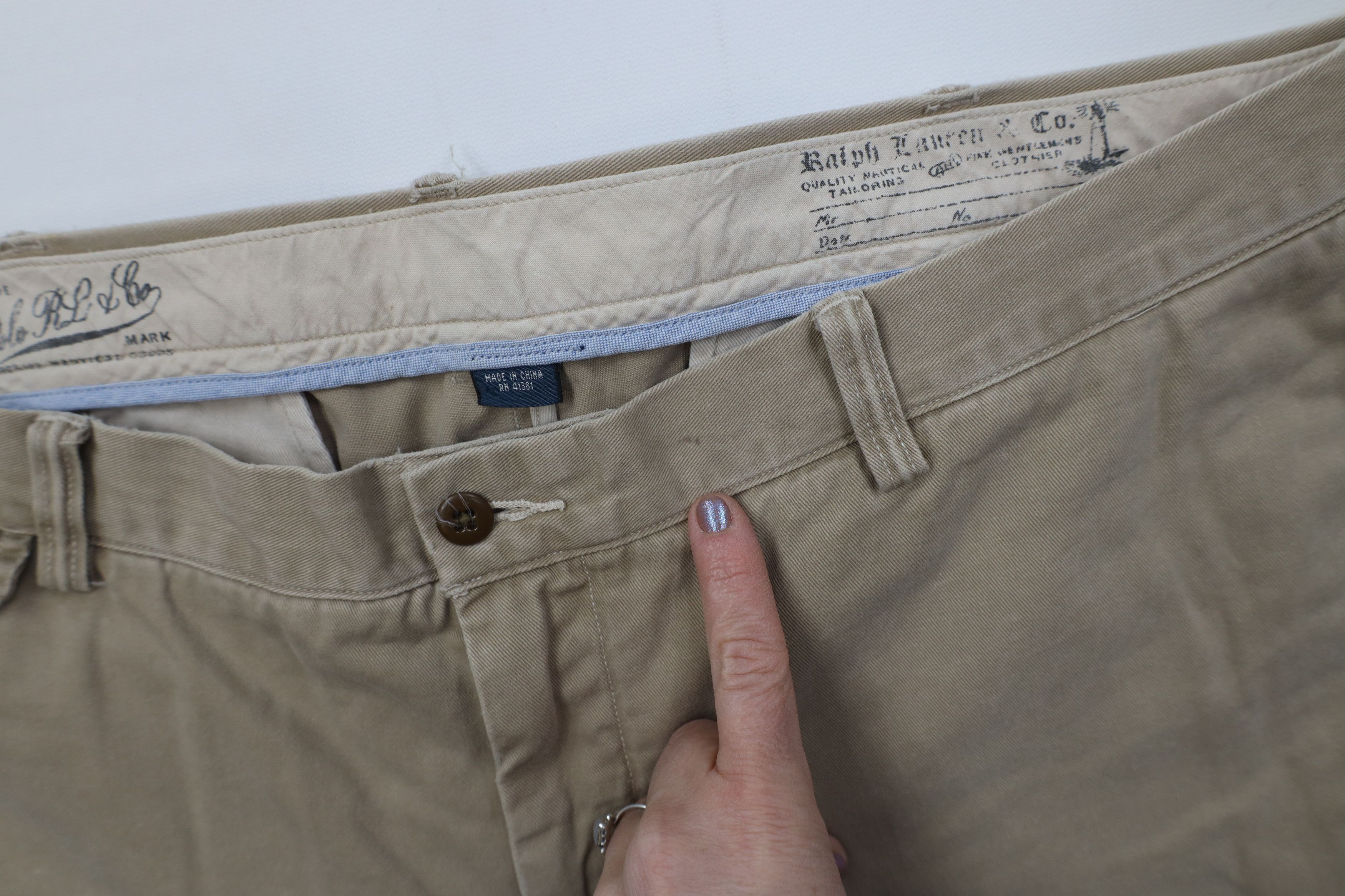 Ralph Lauren Vintage 90s Ralph Lauren Military Style Chino Pants Khaki Size US 40 / EU 56 - 7 Thumbnail