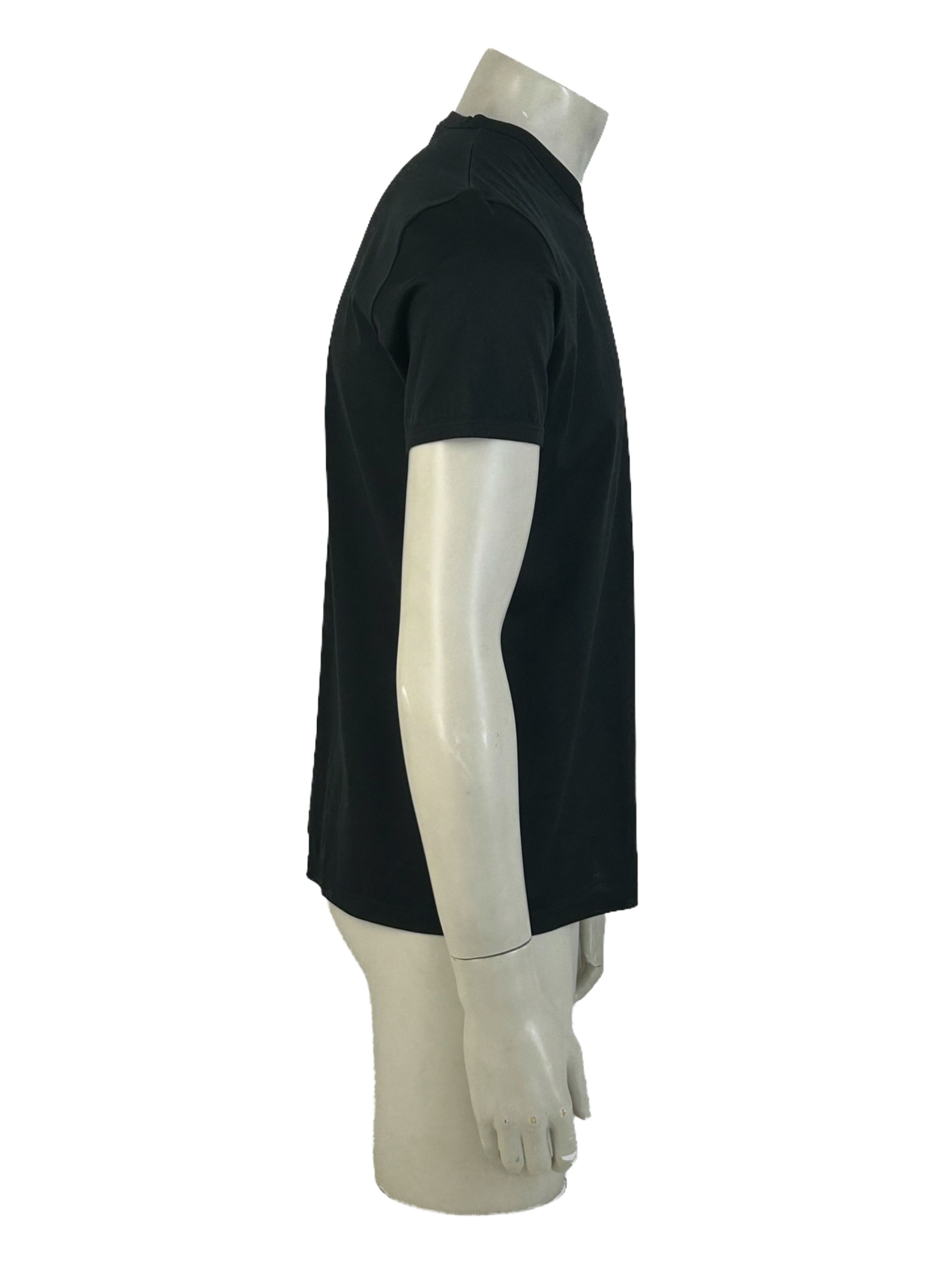 C.P. Company Prada Black V-Neck Mercerised Cotton T-shirt Size US S / EU 44-46 / 1 - 2 Thumbnail
