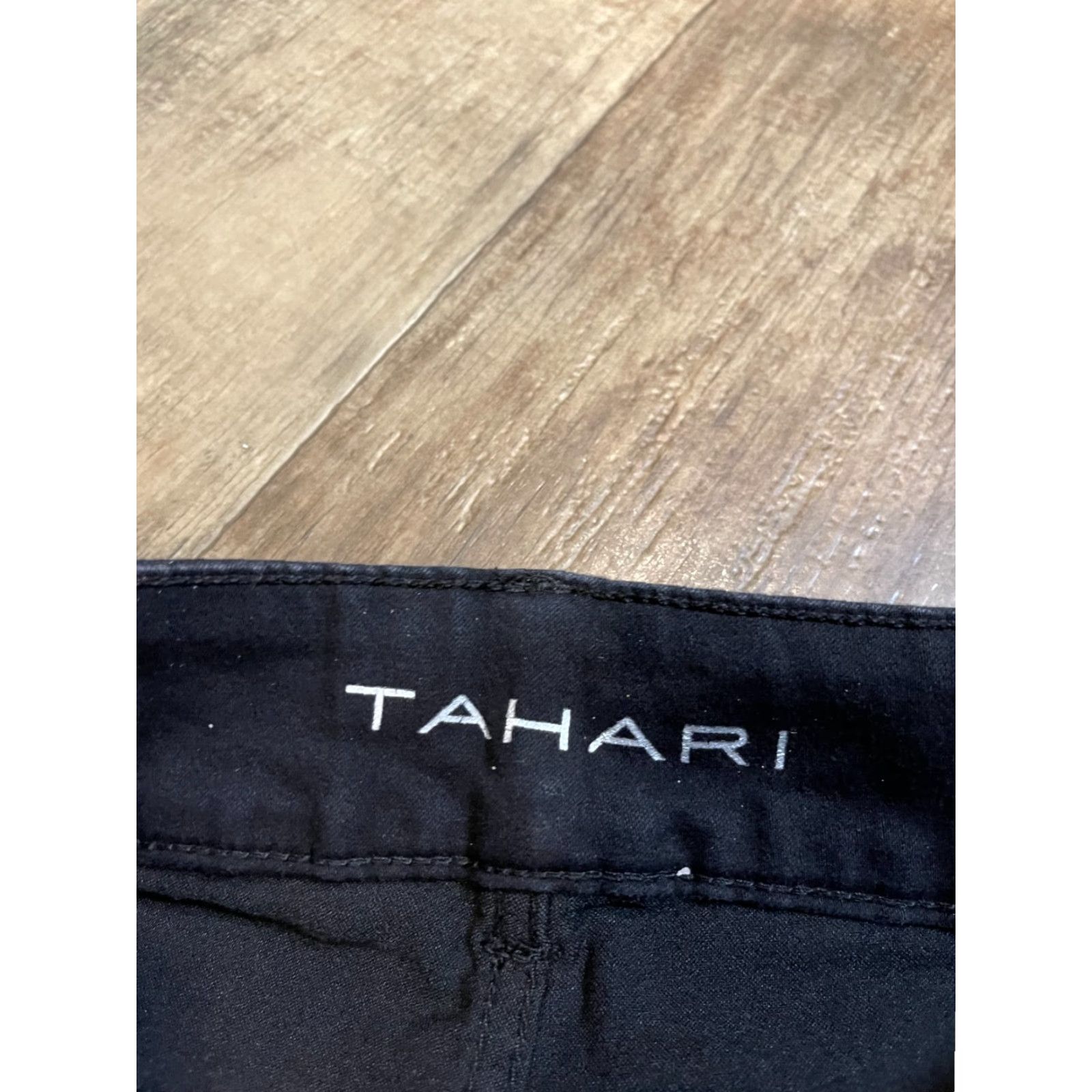 Vintage TAHARI Jeans Pants Womens Size 24" Waist Black Skinny Jeans Pants Women 24 Womens TAHARI Size 42" / US 20 - 4 Thumbnail