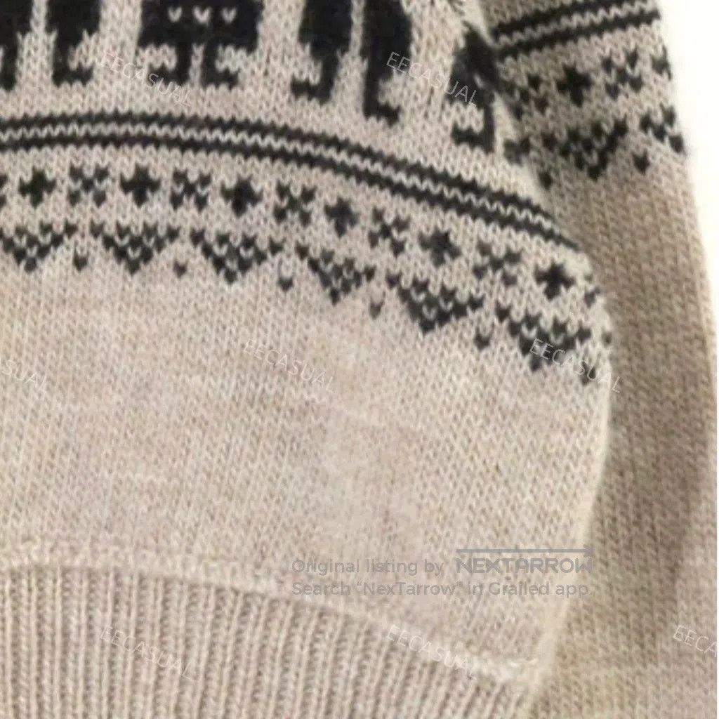 Y's Yohji Yamamoto Nordic Wool Sweater. Size M / US 6-8 / IT 42-44 - 6 Thumbnail