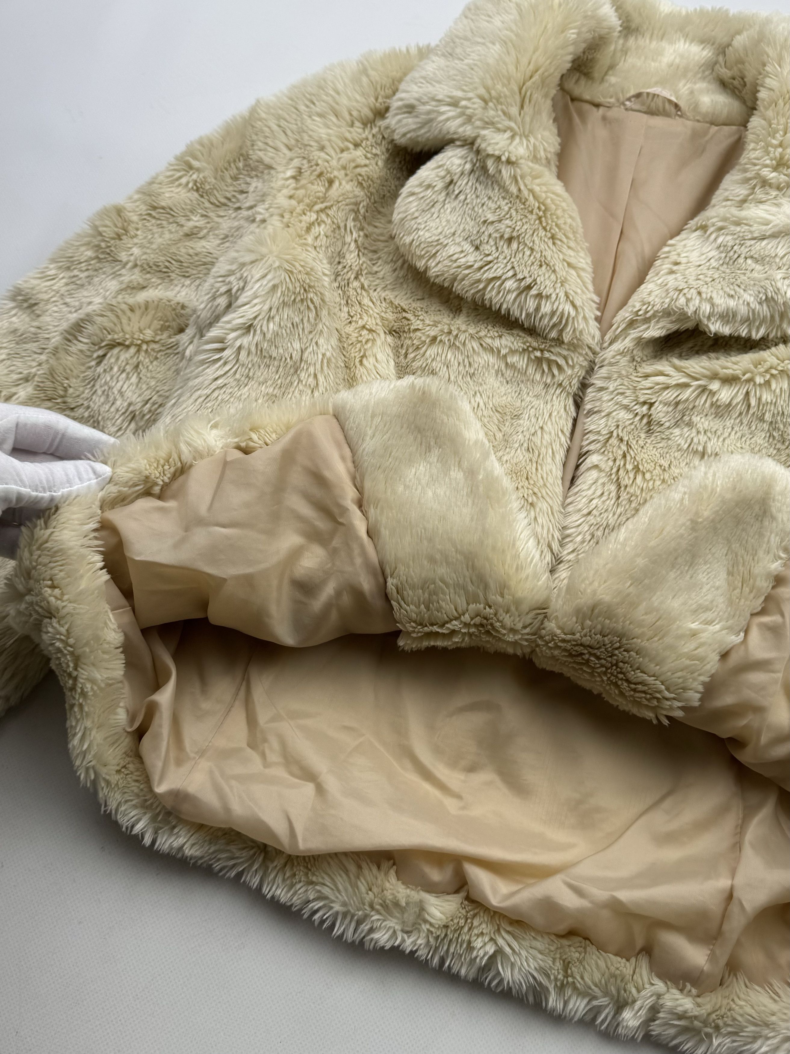 Japanese Brand 00's Faux Fur Coat B60 E2(V419) Size M / US 6-8 / IT 42-44 - 4 Thumbnail