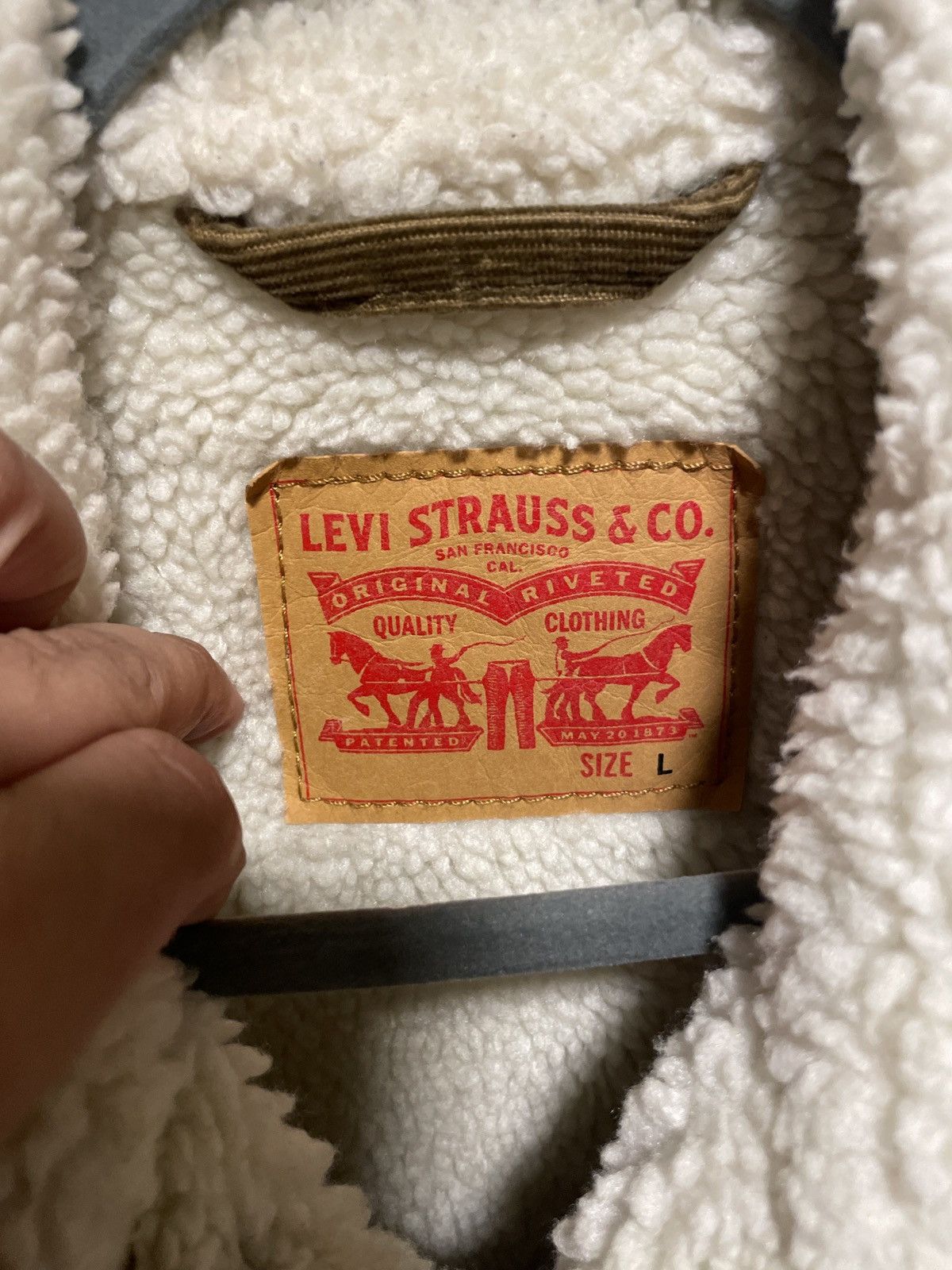 Levi's Levi’s Corduroy Sherpa Lined Denim Jacket Size US L / EU 52-54 / 3 - 2 Thumbnail
