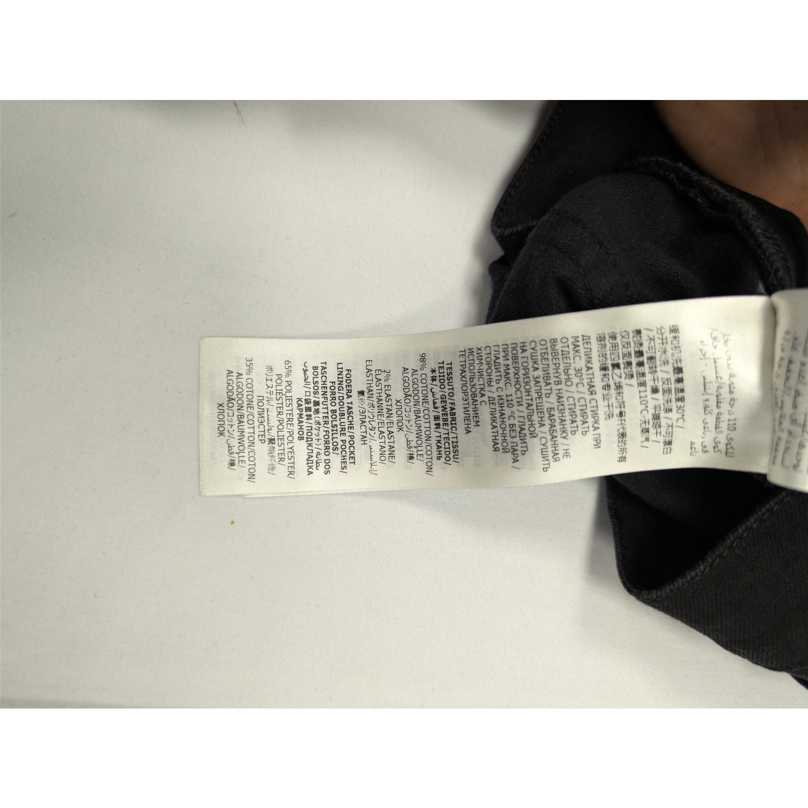 Alexander McQueen o1rshd1 Organic Matte Black Denim Jean in Black Size US 30 / EU 46 - 17 Thumbnail