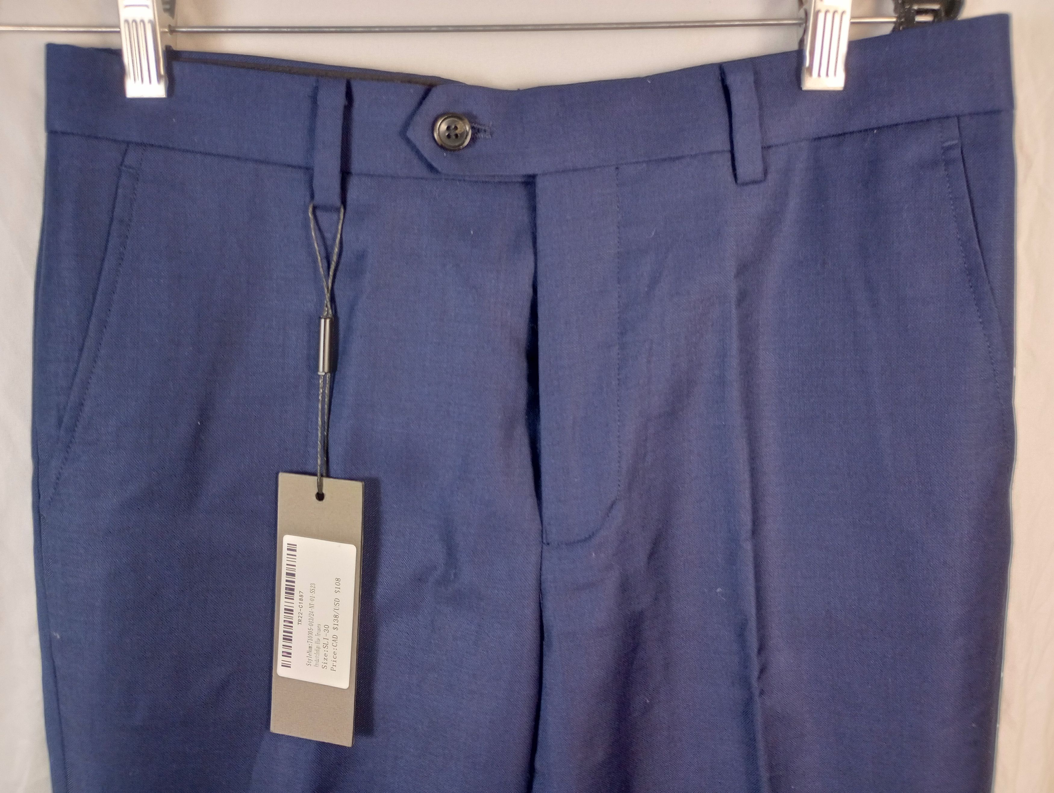 Spier & Mackay Spier And Mackay Slim Trouser W30 - Indigo Blue Size 36R - 2 Thumbnail