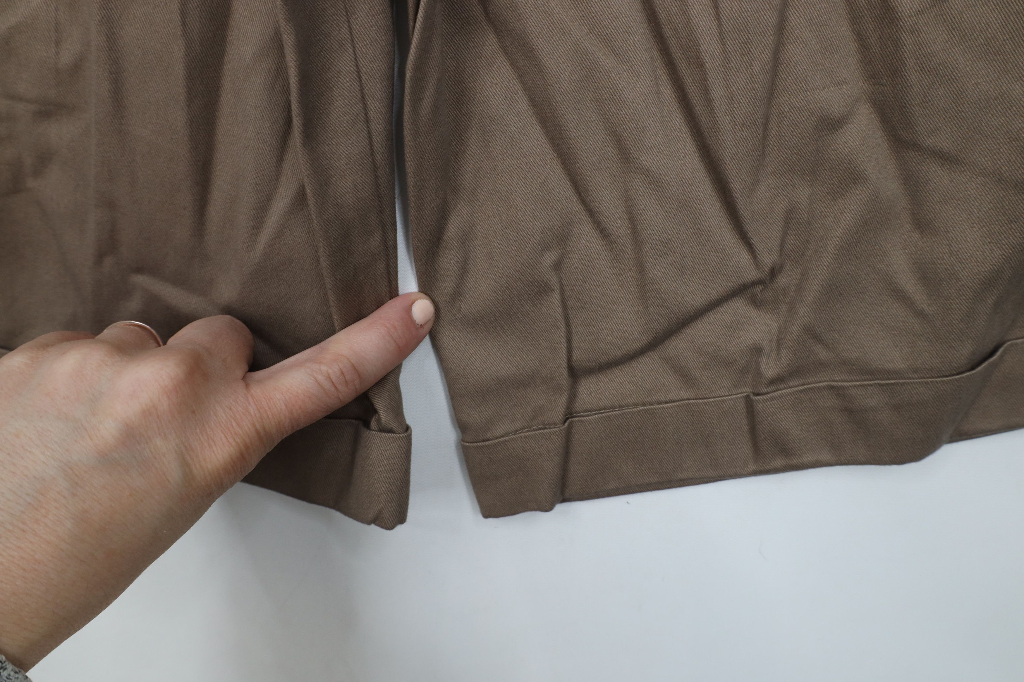 Vintage NOS Vintage 90s Streetwear Cuffed Chino Shorts Beige Cotton Size US 30 / EU 46 - 12 Thumbnail