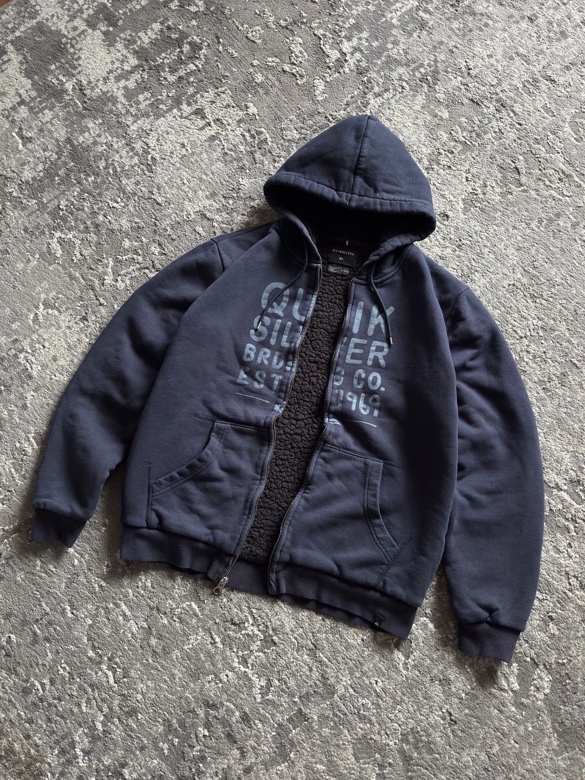 Quiksilver Vintage Quiksilver Fur Zip Hoodie if6was9 lgb style sk8 Size US M / EU 48-50 / 2 - 1 Thumbnail