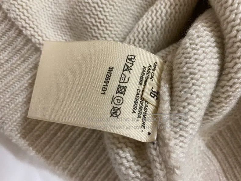 Hermes Hermes Ladies' beige nude cashmere top sweater, round neck Size XS / US 0-2 / IT 36-38 - 5 Thumbnail