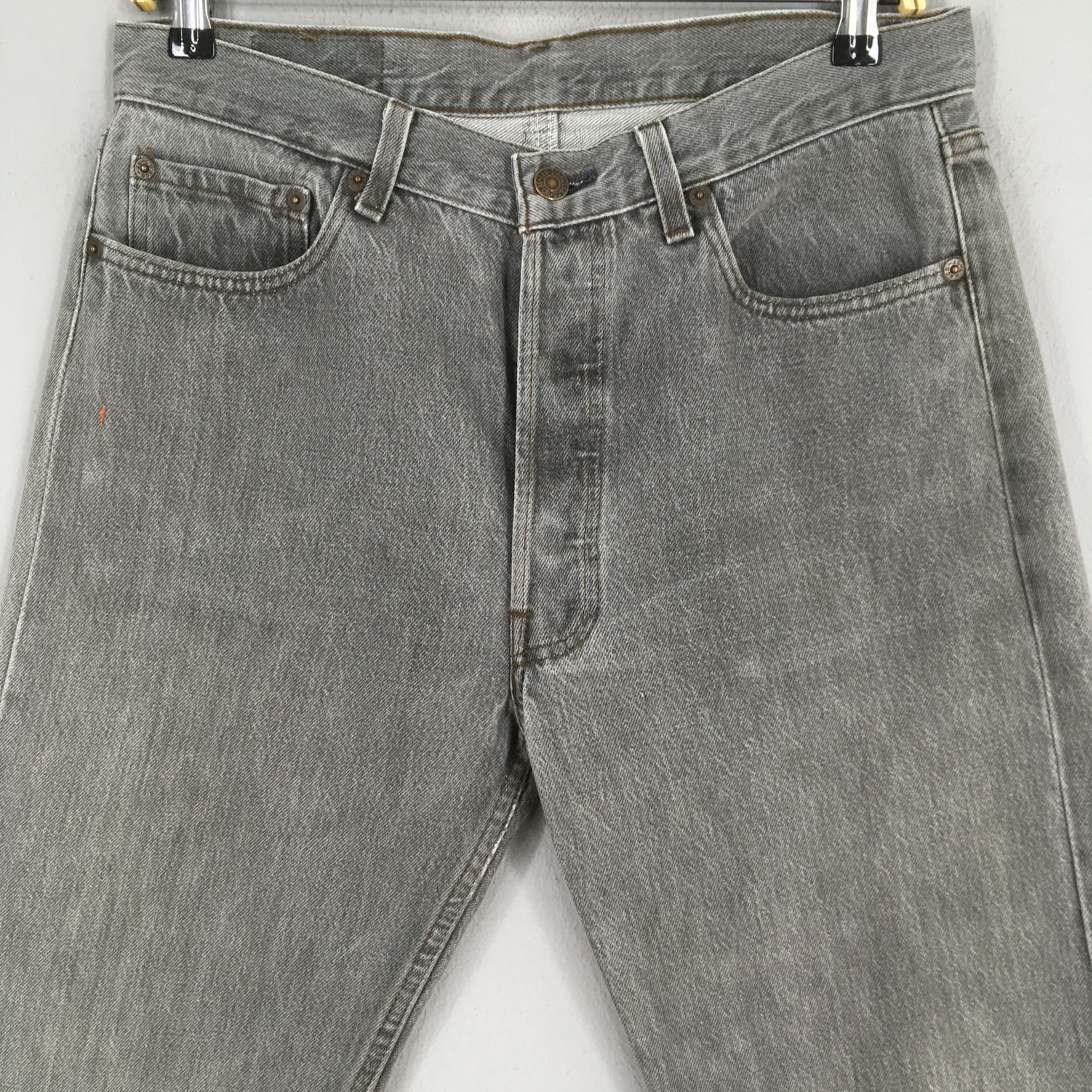 Levi's Size 31x29.5 Vintage 80s Levi's 501 Faded Black Jeans S1665 Size US 31 - 2 Thumbnail