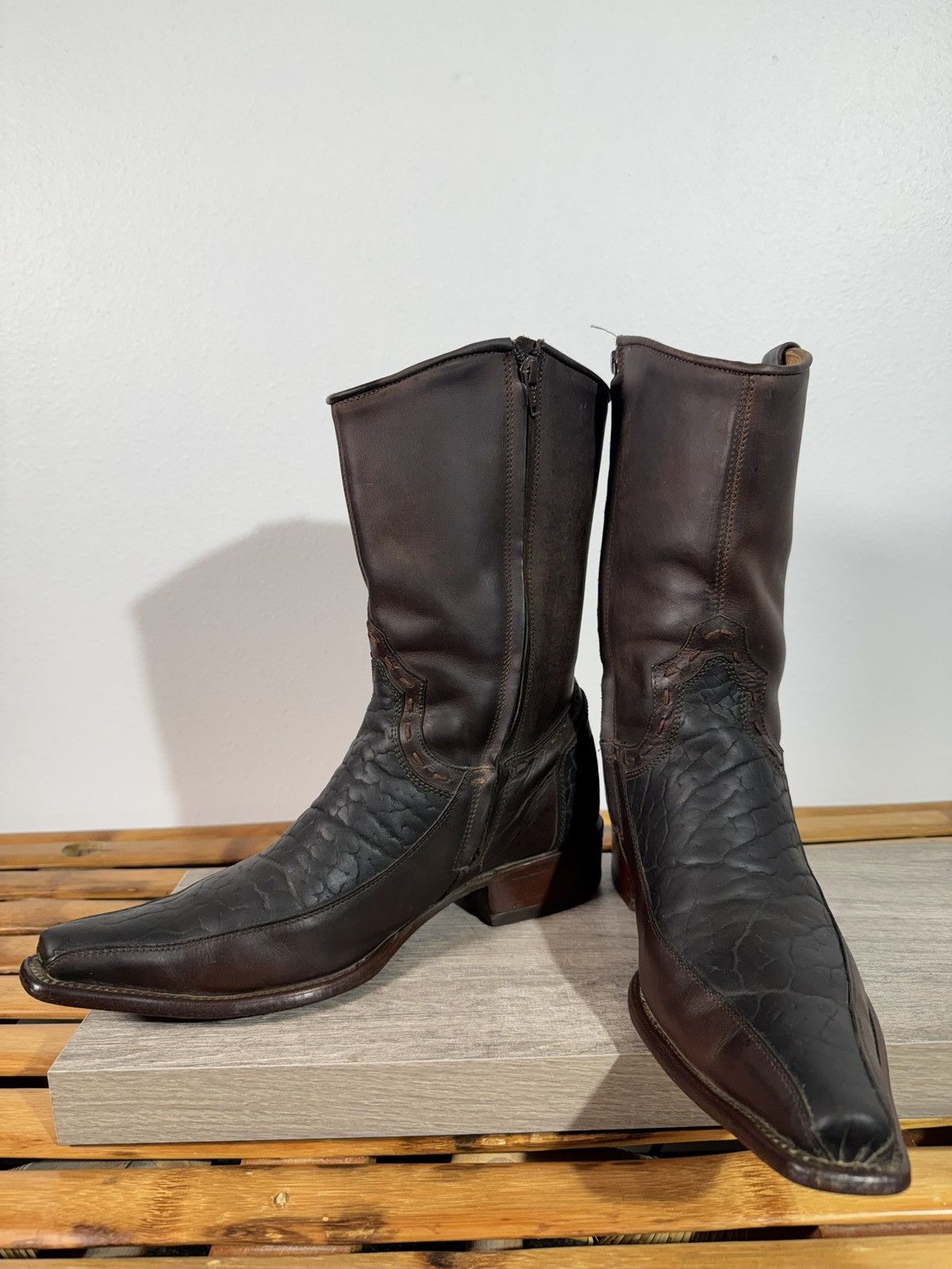 Other Rudel Cowboy Boots Handcrafted Exotic Western Boots 8.5 EE Size US 8.5 / EU 41-42 - 5 Thumbnail