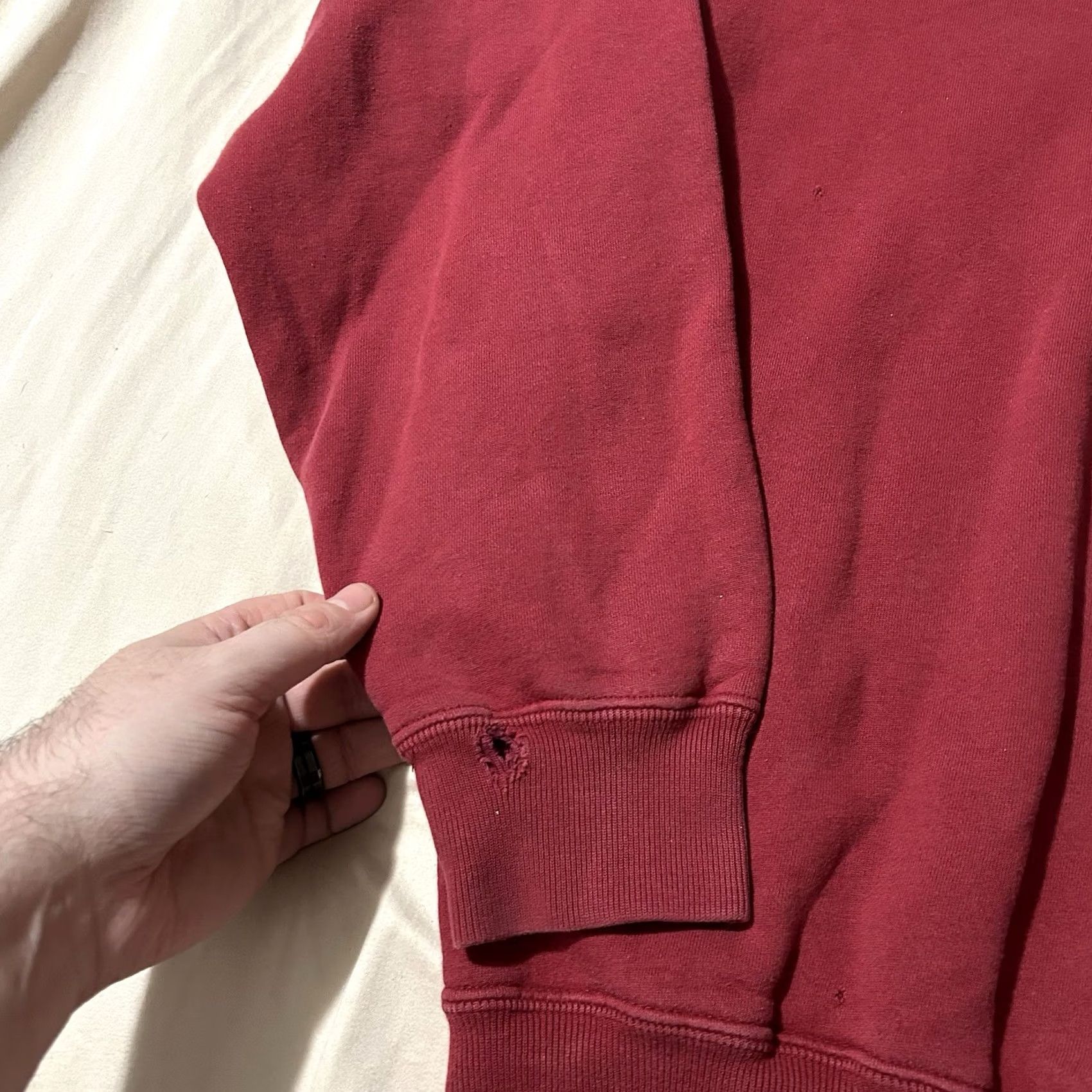 Polo Ralph Lauren VINTAGE Polo Ralph Lauren Sweatshirt Red Size Medium Men 90s Pullover Size US M / EU 48-50 / 2 - 2 Thumbnail