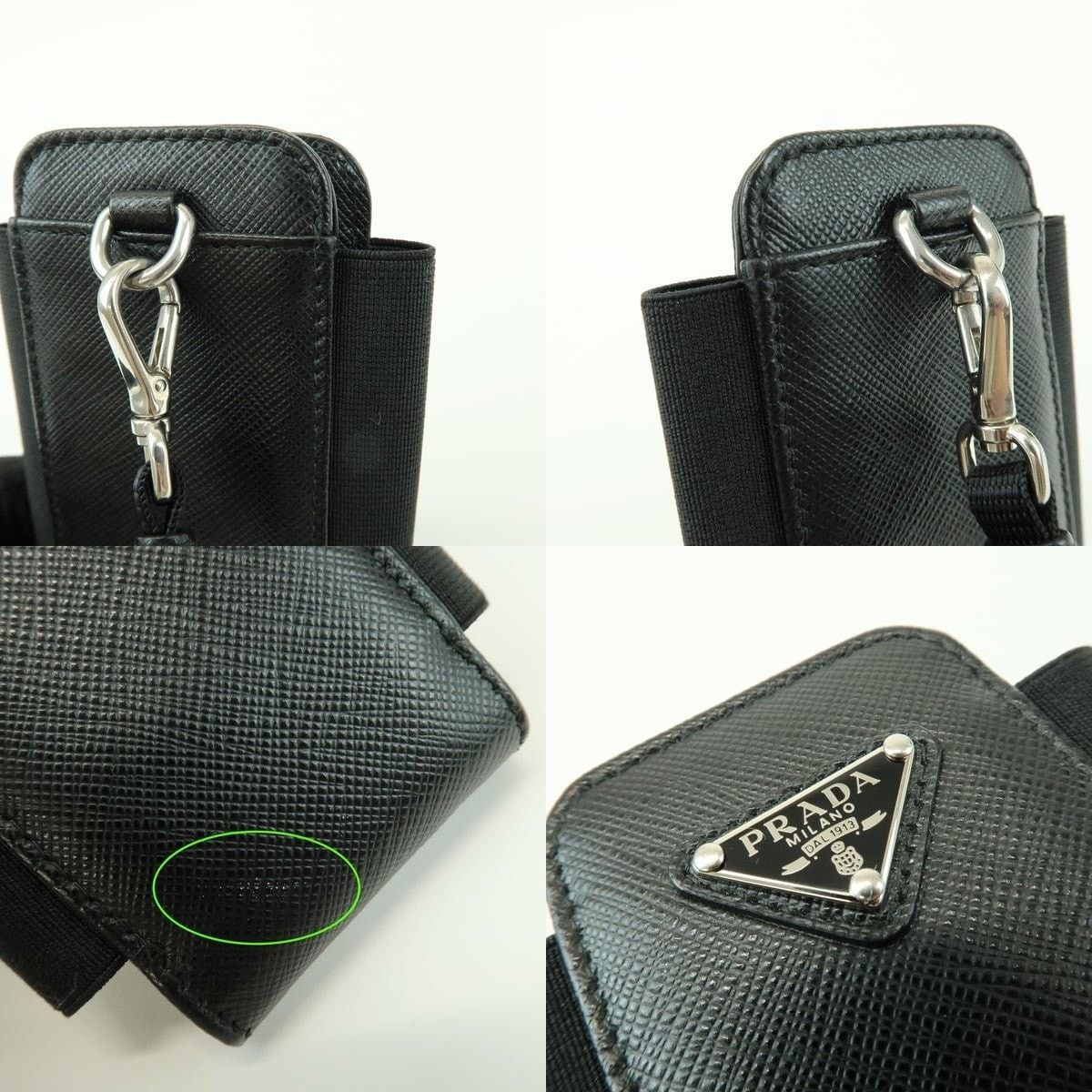 Prada Prada Saffiano Phone Case Black Size ONE SIZE - 6 Thumbnail