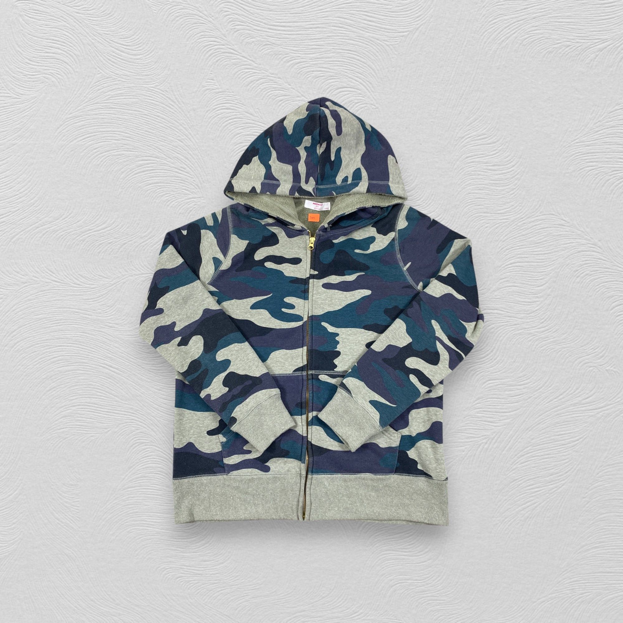 Japanese Brand MocoMoco by Backnumber Camo Zipper Hoodie - J489 Size US S / EU 44-46 / 1 - 4 Thumbnail