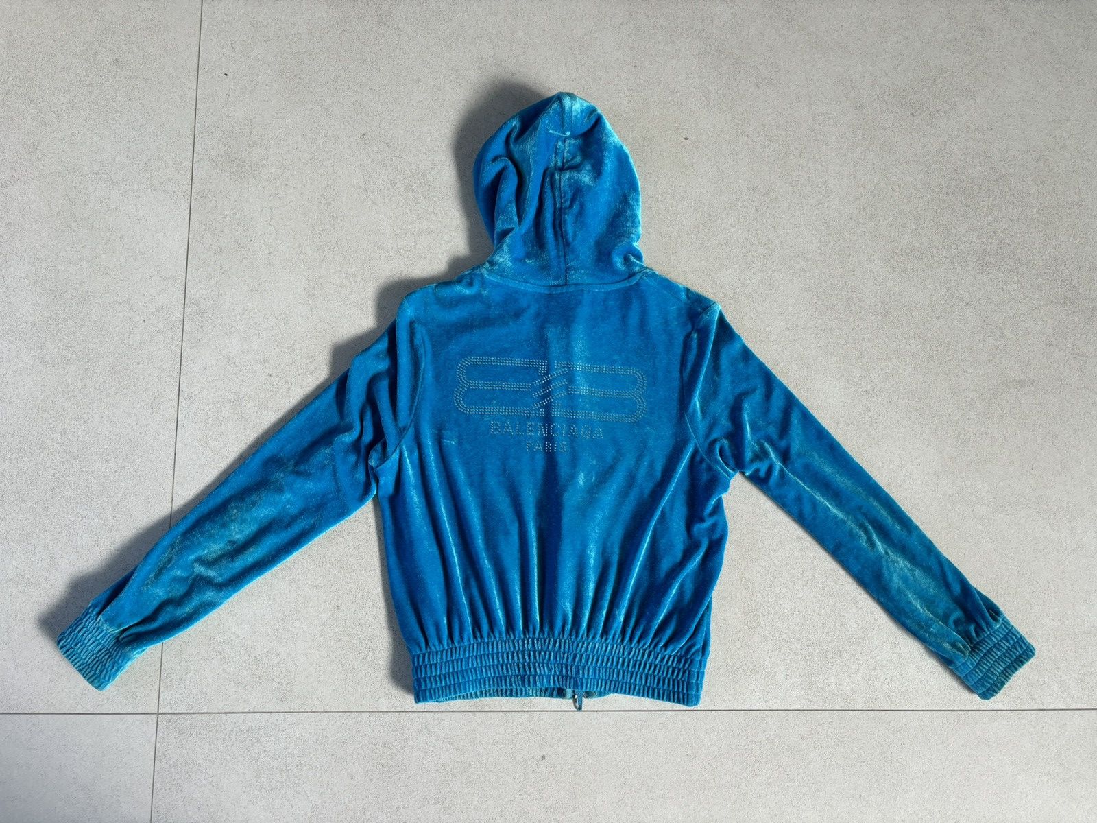 Balenciaga Balenciaga velour zip hoodie Size XS / US 0-2 / IT 36-38 - 4 Thumbnail