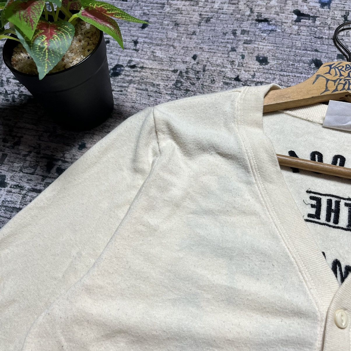 Designer × Japanese Brand ⚡️Rodeo Crown Embroidery Logo Half Button Cardigan Size M / US 6-8 / IT 42-44 - 4 Thumbnail