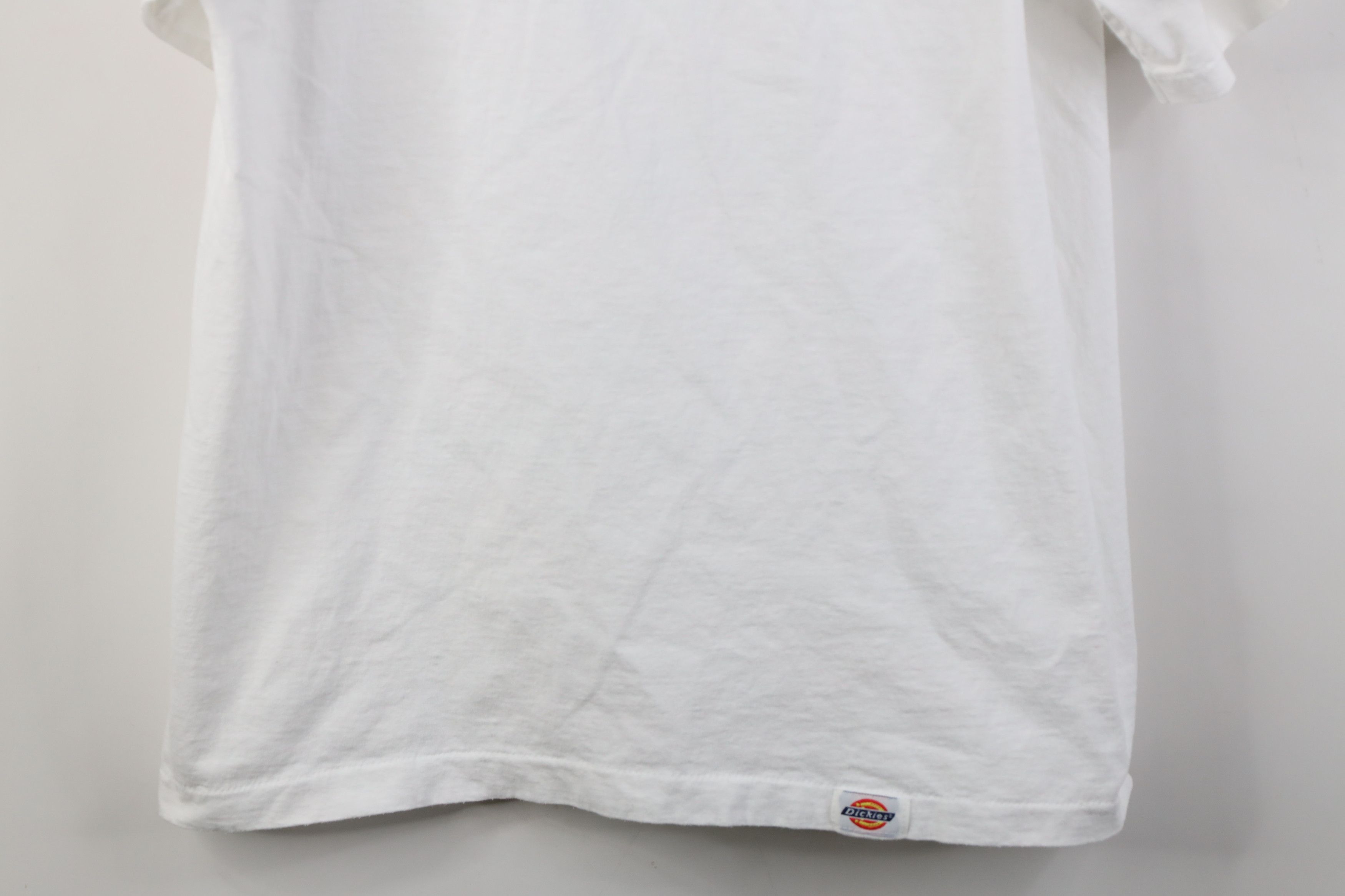 Dickies Vintage 90s Dickies Blank Heavyweight Cotton T-Shirt White Size US L / EU 52-54 / 3 - 3 Thumbnail