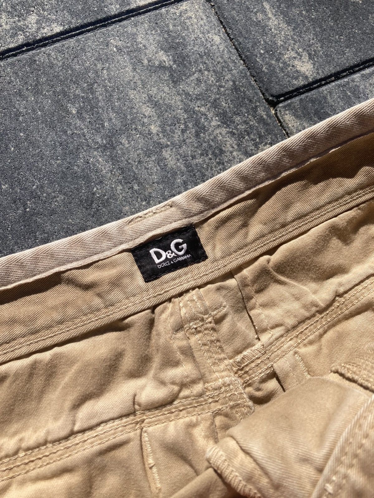 Dolce & Gabbana Vintage Dolce & Gabanna Cargo Bondage Beige Jeans Archive Size US 28 / EU 44 - 5 Thumbnail