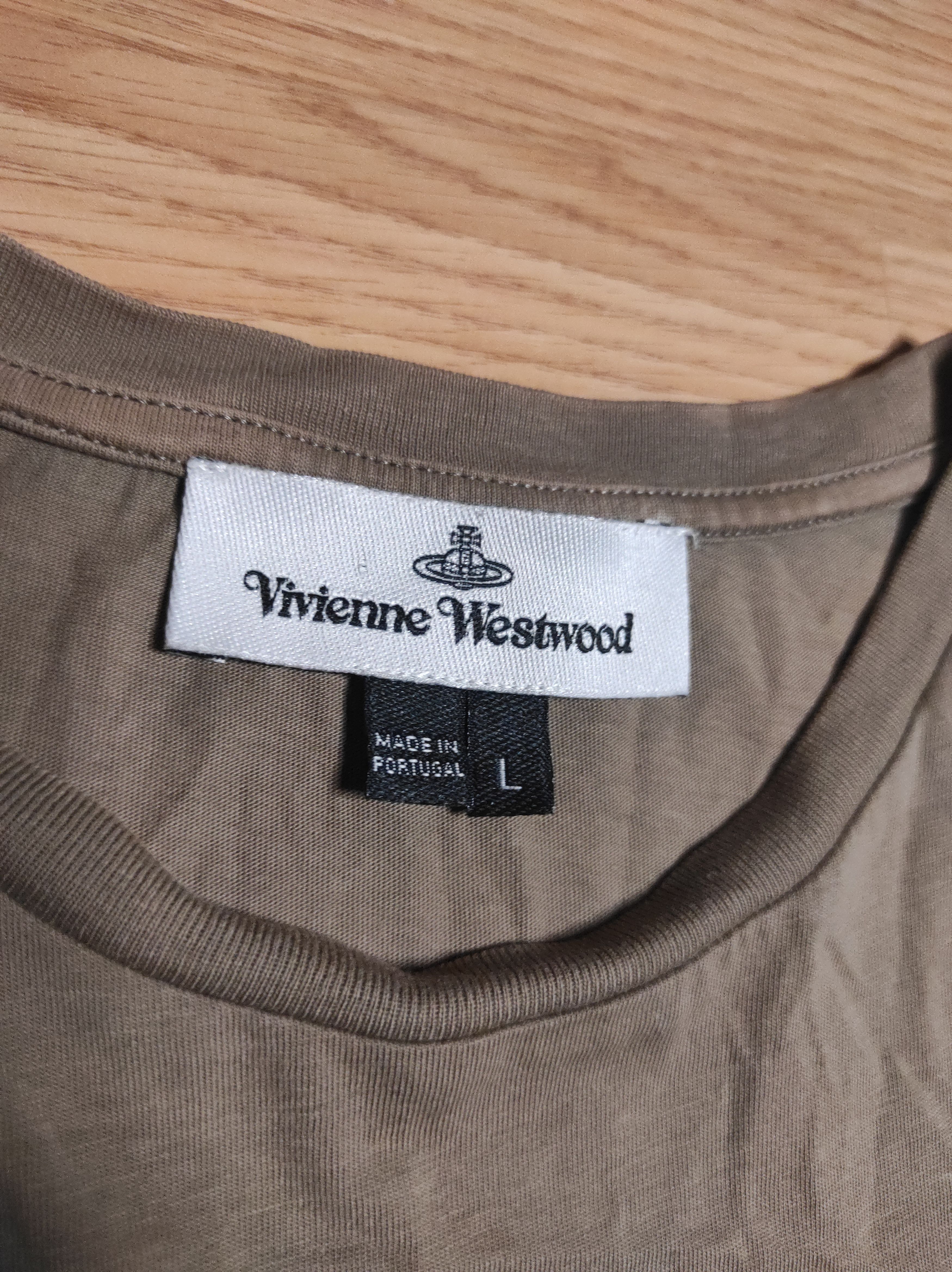 Vivienne Westwood **NEW! Vivienne Westwood Light Brown Small Logo T-Shirt** Size US L / EU 52-54 / 3 - 3 Thumbnail