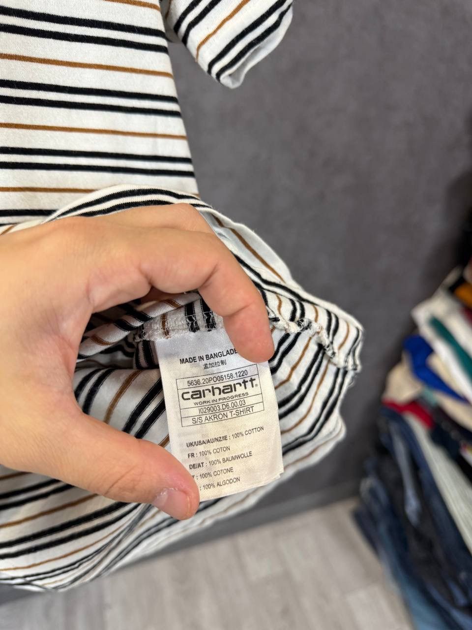 Carhartt Carhartt WIP designer striped tee Size US M / EU 48-50 / 2 - 5 Thumbnail
