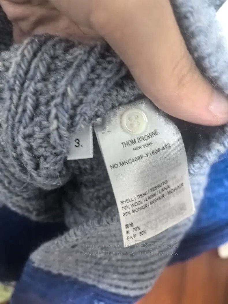 Thom Browne Thom Browne Colorblocked Wool Cardigan Size US L / EU 52-54 / 3 - 6 Thumbnail