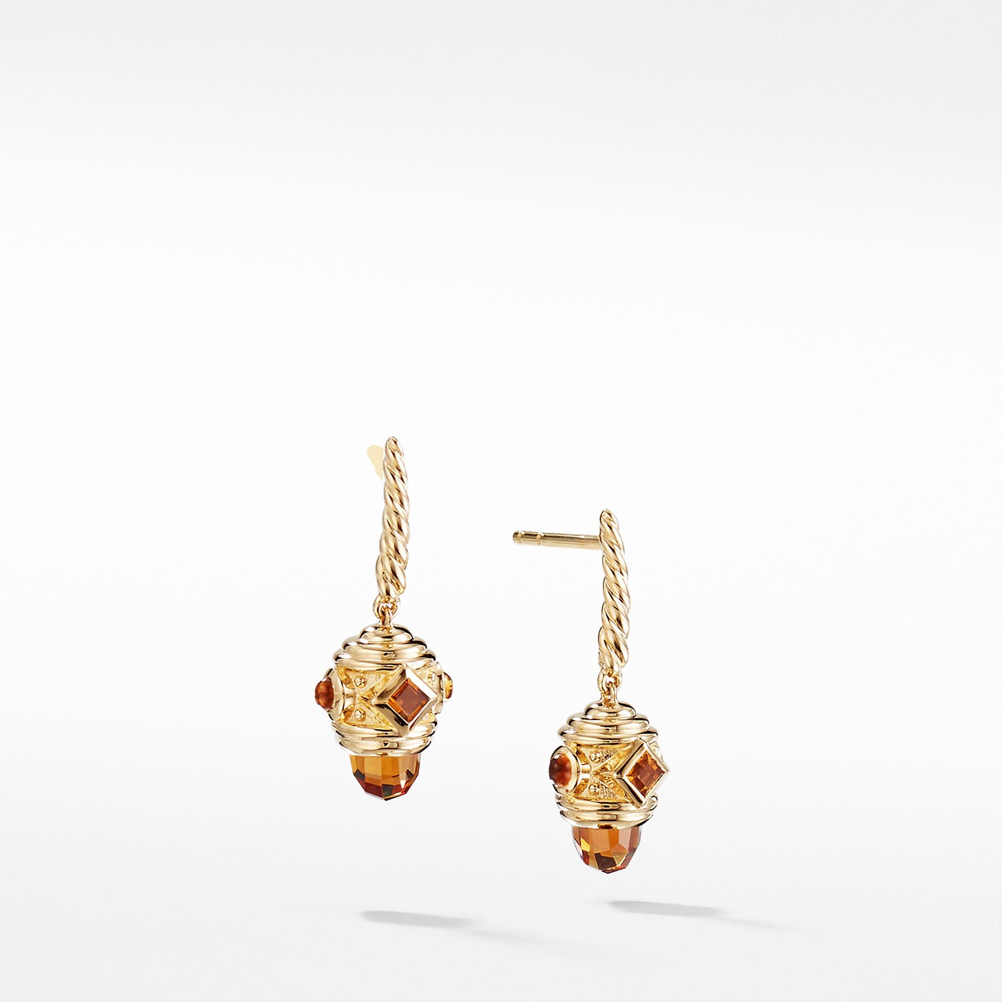 David Yurman o1w1db10325 Earrings with Madeira Citrine in 18K Gold Size ONE SIZE - 1 Preview