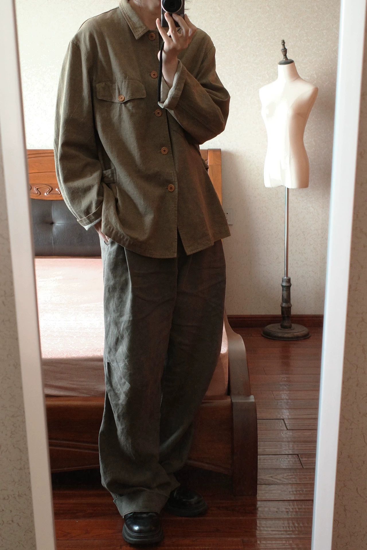 Y's for Men Y's 90s Men's Linen-Cotton Plant-Dyed Jacket Size US M / EU 48-50 / 2 - 8 Thumbnail