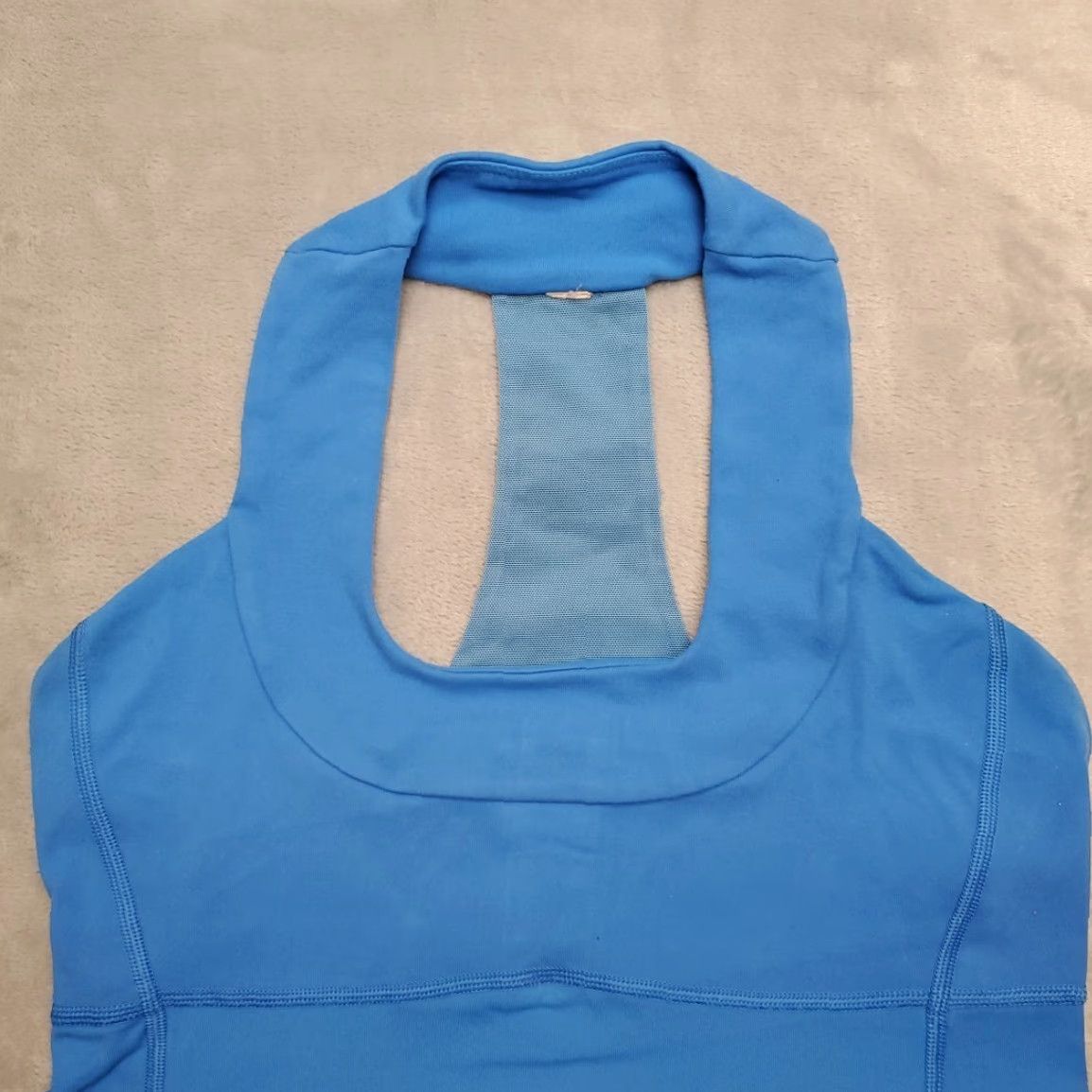Lululemon Lululemon Tank Top Womens Small Blue Racerback T-Back Performance Stretch READ Shirt Womens S Blue Racerback T-Back Performance Stretch READ Size S / US 4 / IT 40 - 2 Thumbnail