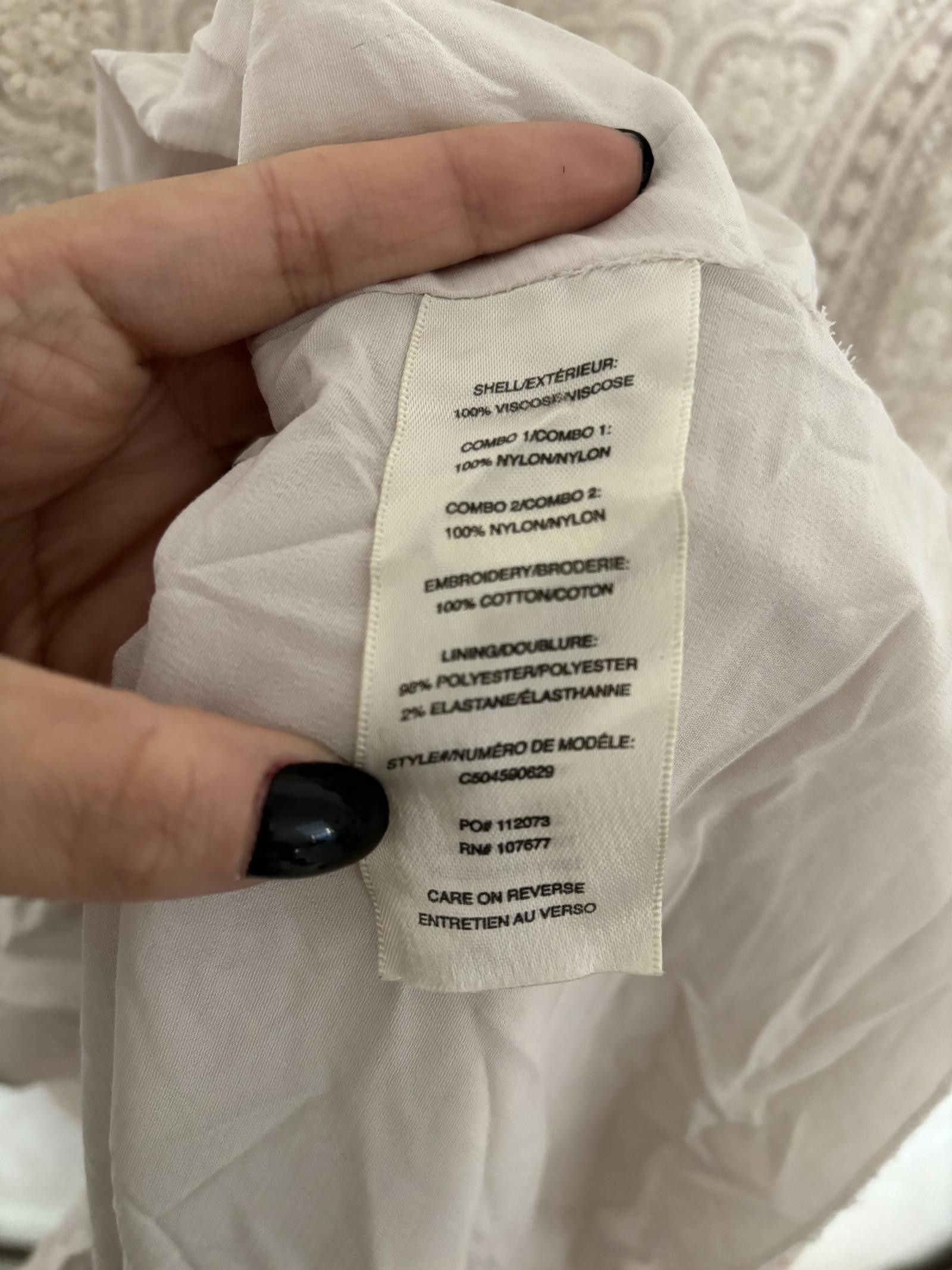 Designer EUC Alice + Olivia Stylish Cream Dress with Embroidery Size XL / US 12-14 / IT 48-50 - 7 Thumbnail
