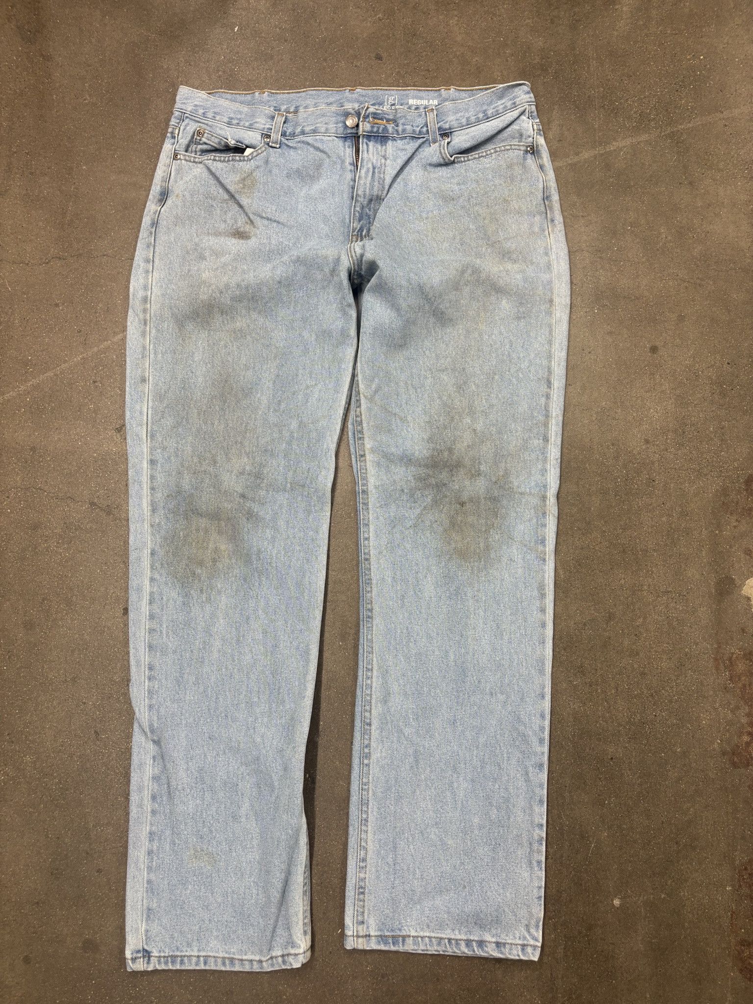 Wrangler Vintage Light Wash Denim George Straight Jeans Size US 38 / EU 54 - 1 Thumbnail