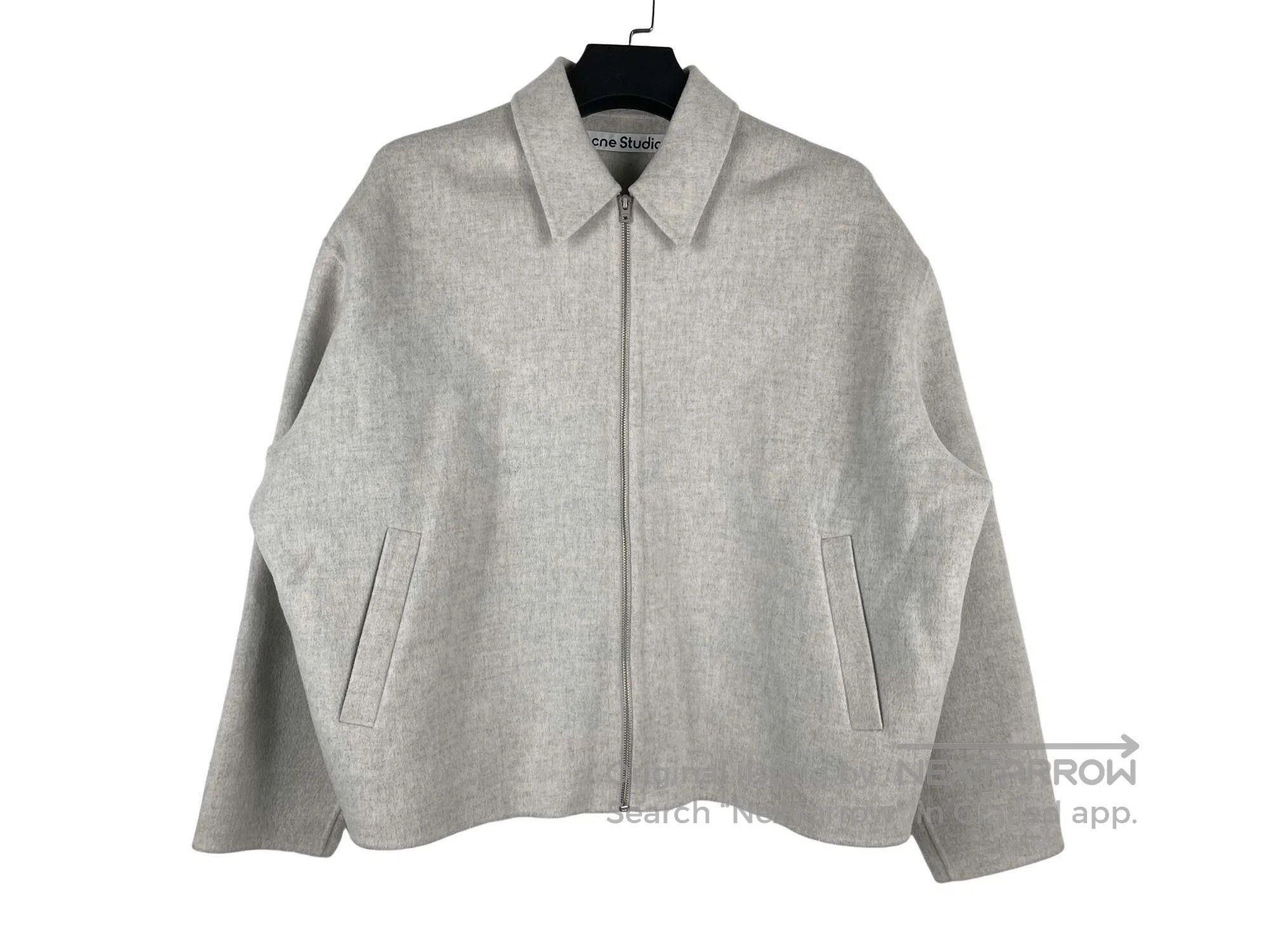 Acne Studios Acne Studios Grey Wool Zipper Jacket Size US S / EU 44-46 / 1 - 1 Thumbnail