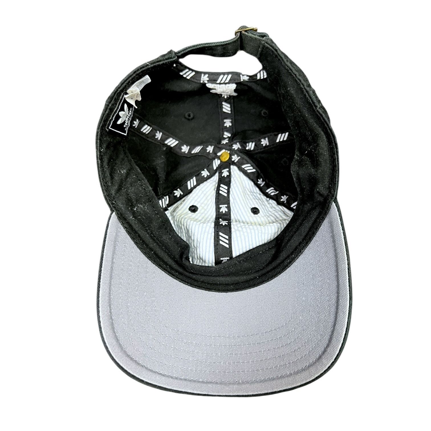 Adidas Men's Adidas Classic Black & White Strapback Dad Hat Cap Size ONE SIZE - 3 Thumbnail